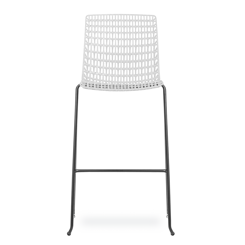 Banqueta Moiré White