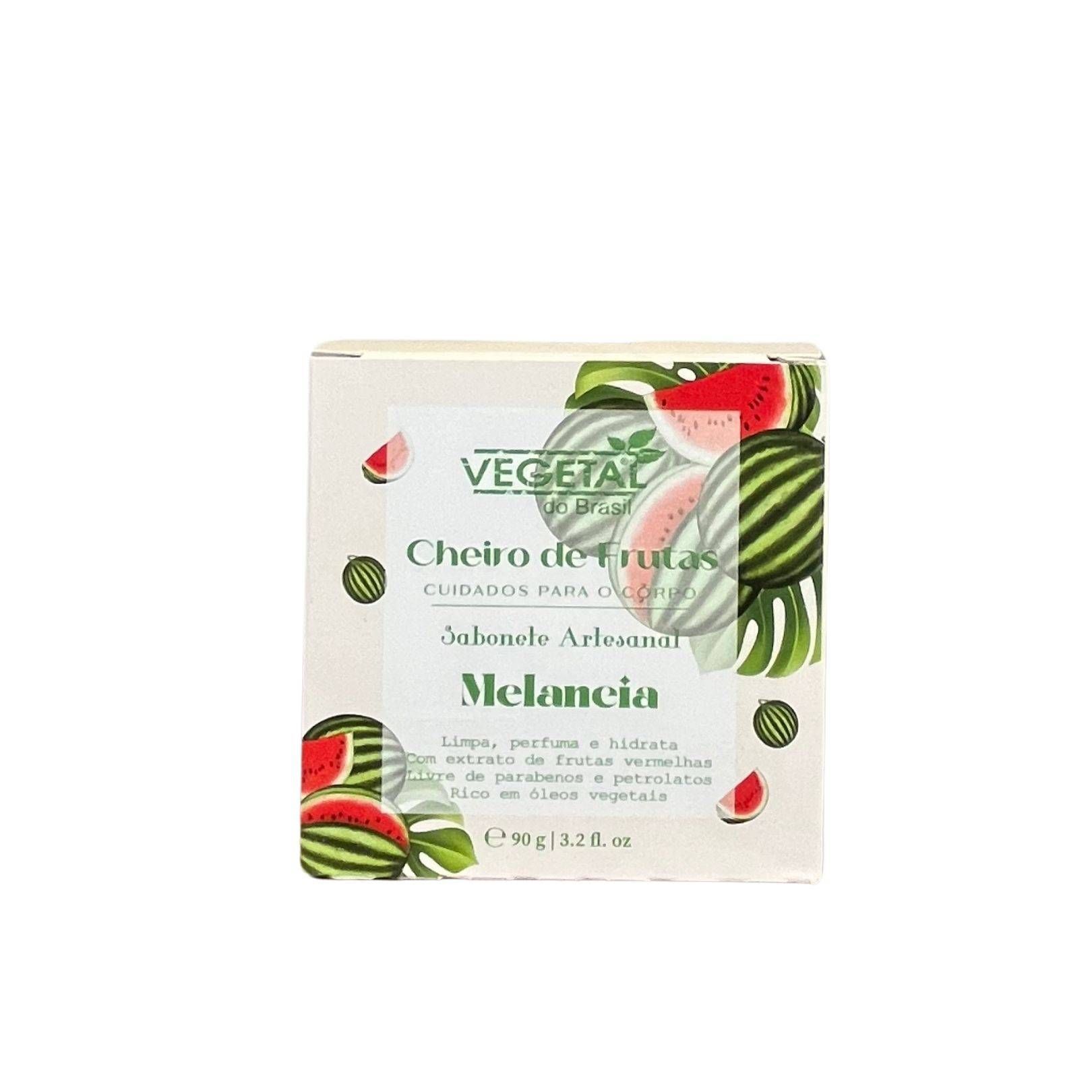 SABONETE ARTESANAL DE MELANCIA 90G VEGETAL DO BRASIL