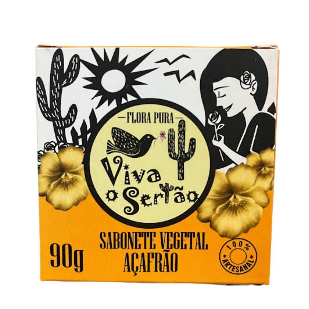 SABONETE VEGETAL DE AÇAFRÃO 90G FLORA PURA