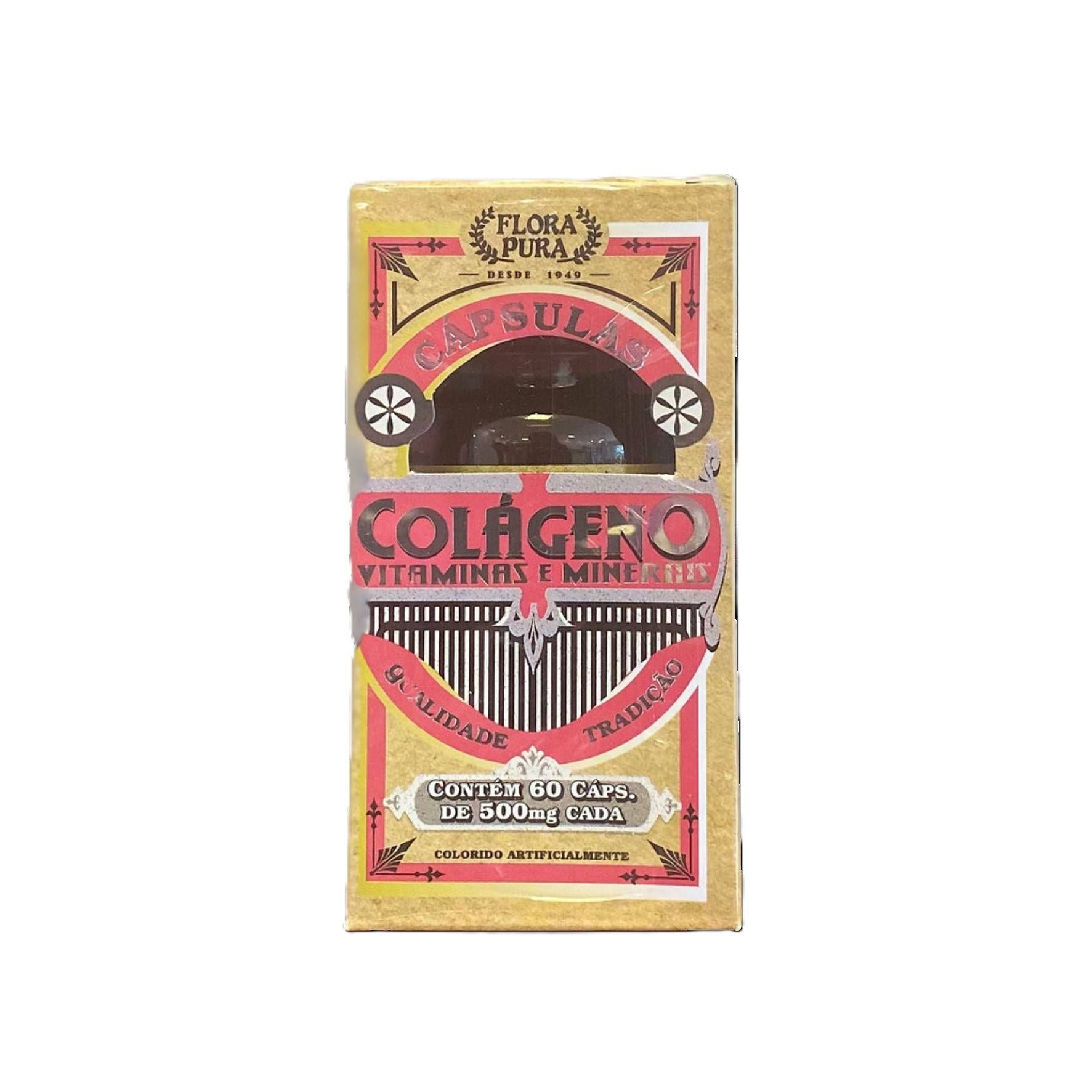 COLAGENO VITAMINAS E MINERAIS 60 CAPS 500 MG