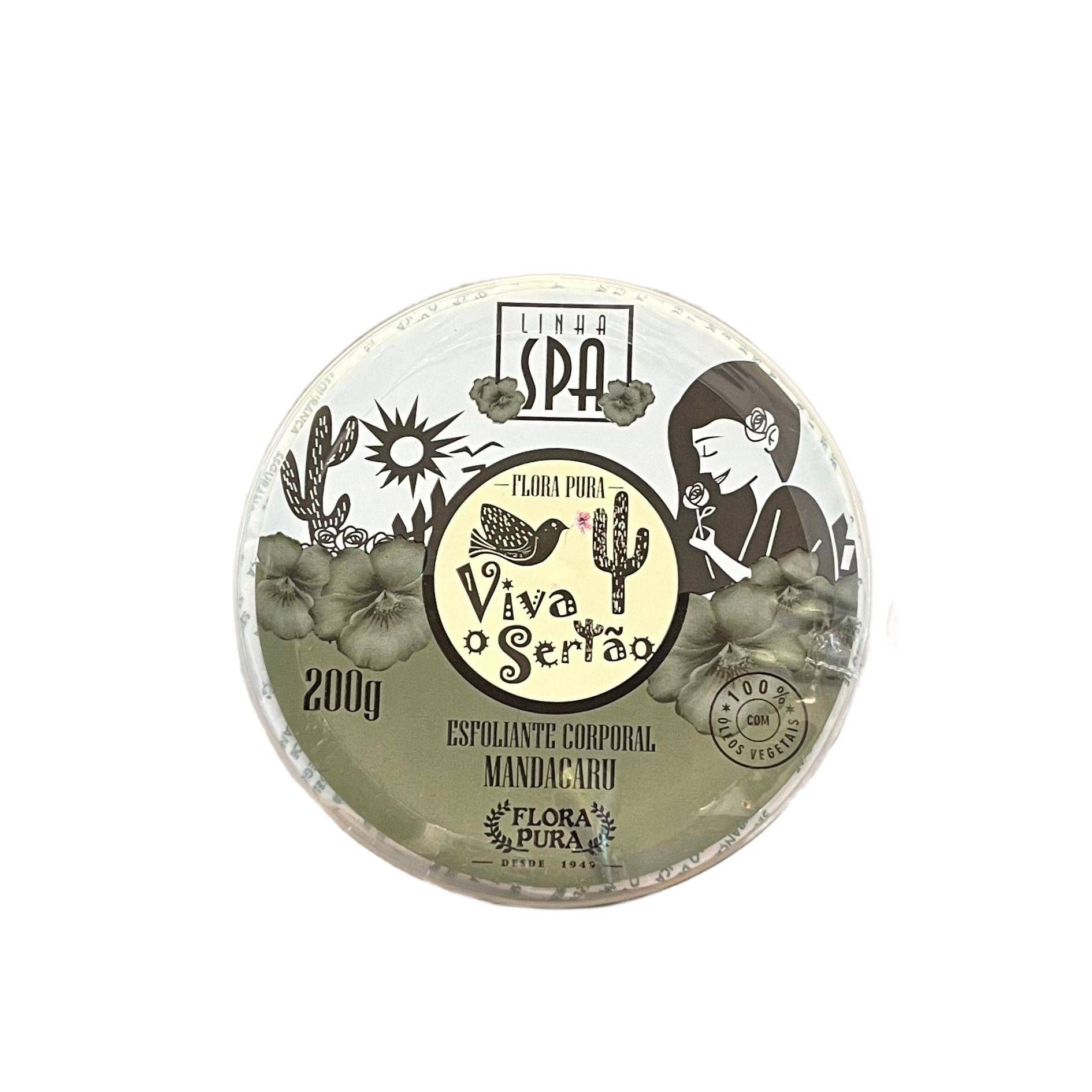 GEL ESFOLIANTE CORPORAL DE MANDACARU -200G- LINHA VIVA O SERTAO