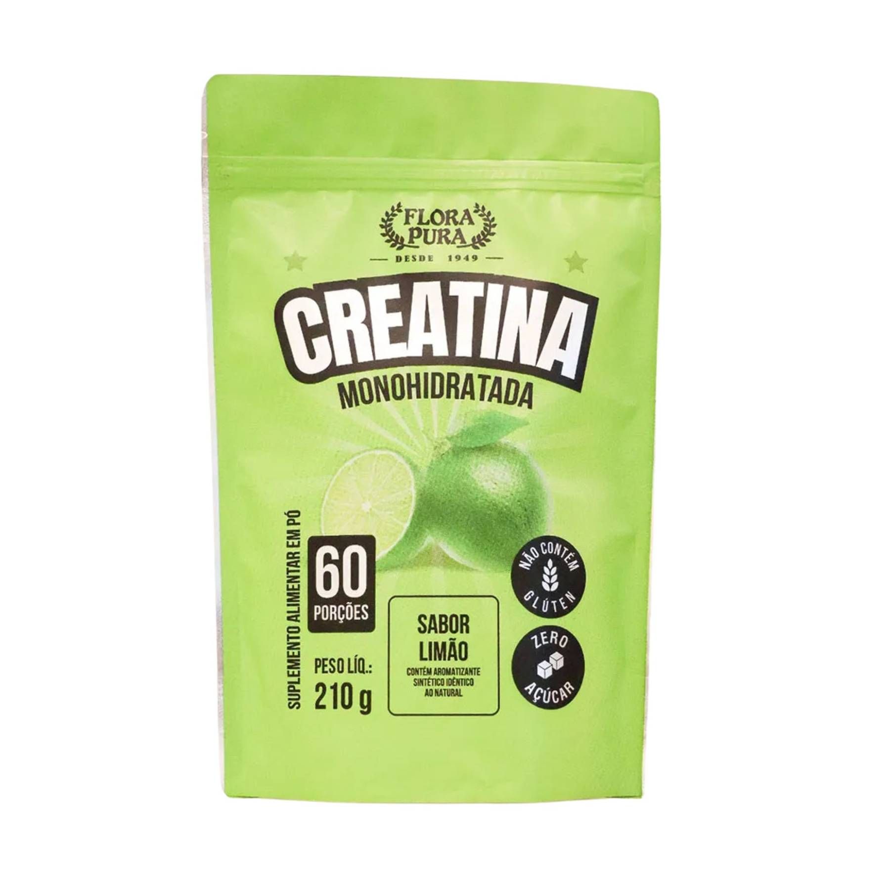 CREATINA MONOHIDRATADA SABOR LIMAO 210G FP
