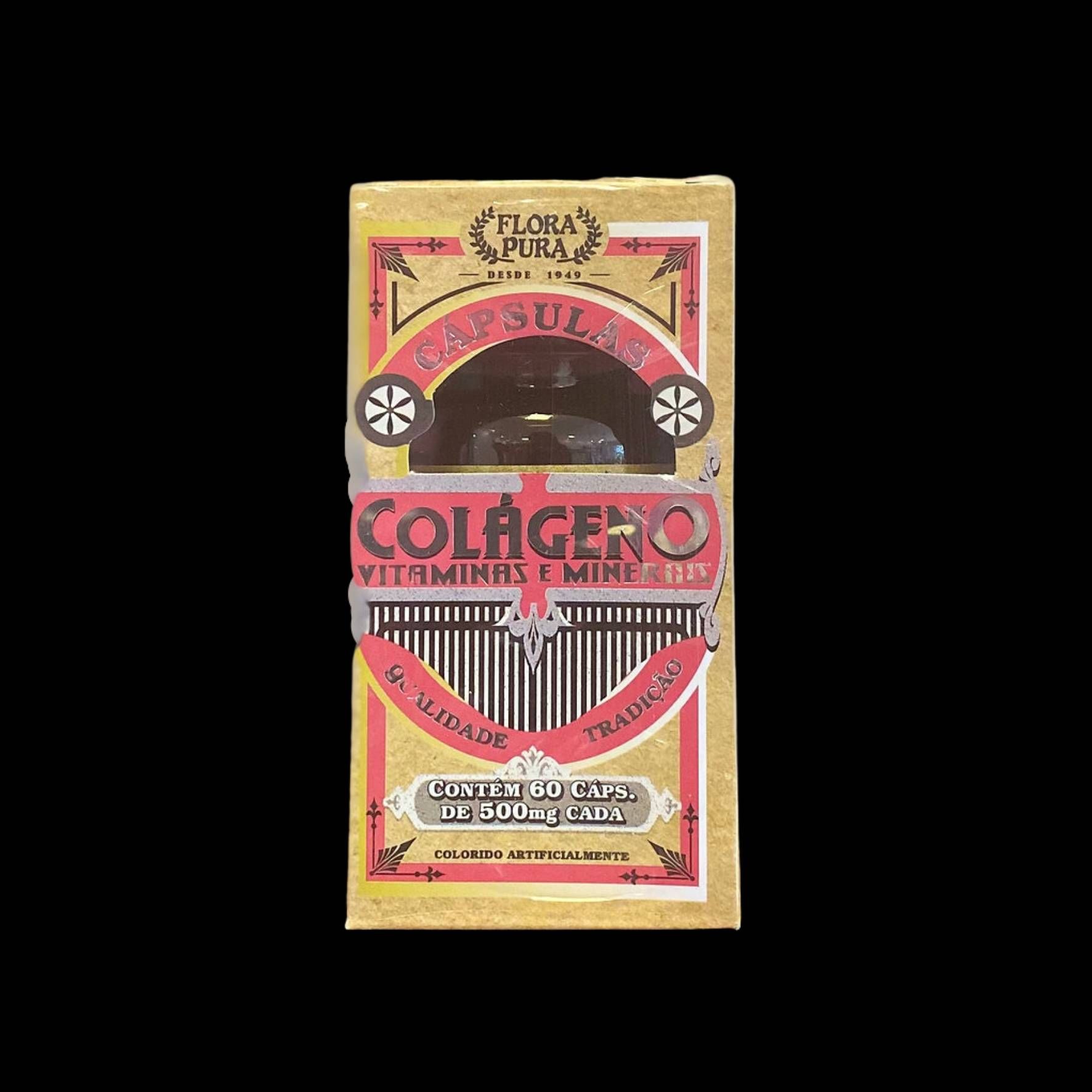 COLAGENO VITAMINAS E MINERAIS 60 CAPS 500 MG