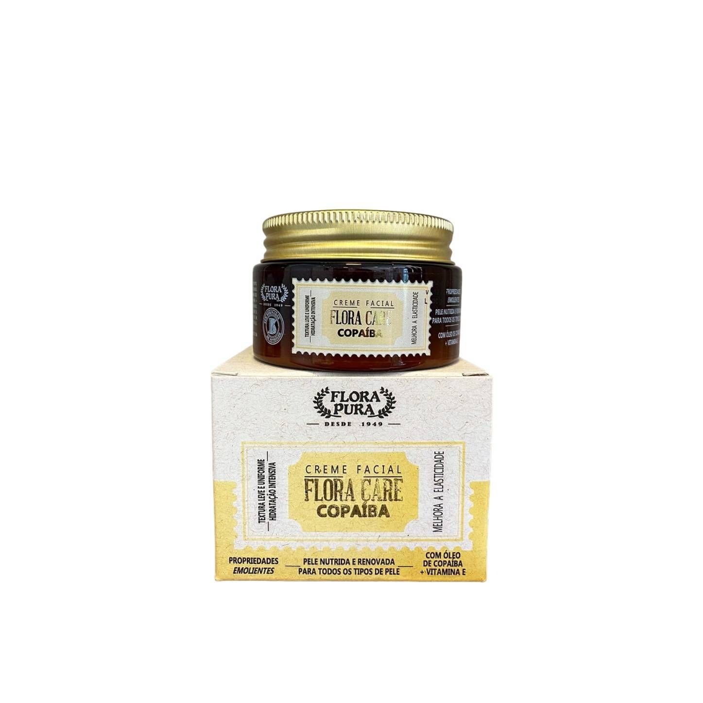 CREME HIDRATANTE FACIAL COPAIBA 100G FLORA CARE