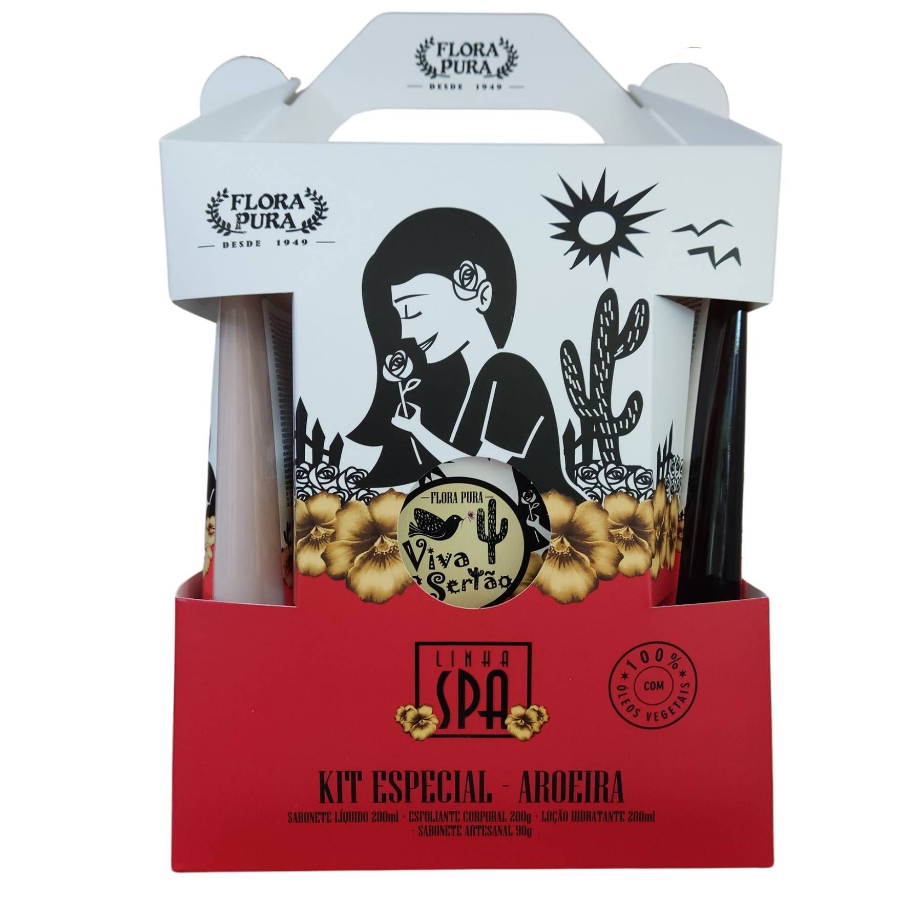 KIT ESPECIAL DE AROEIRA LINHA SPA VIVA O SERTAO FLORA PURA