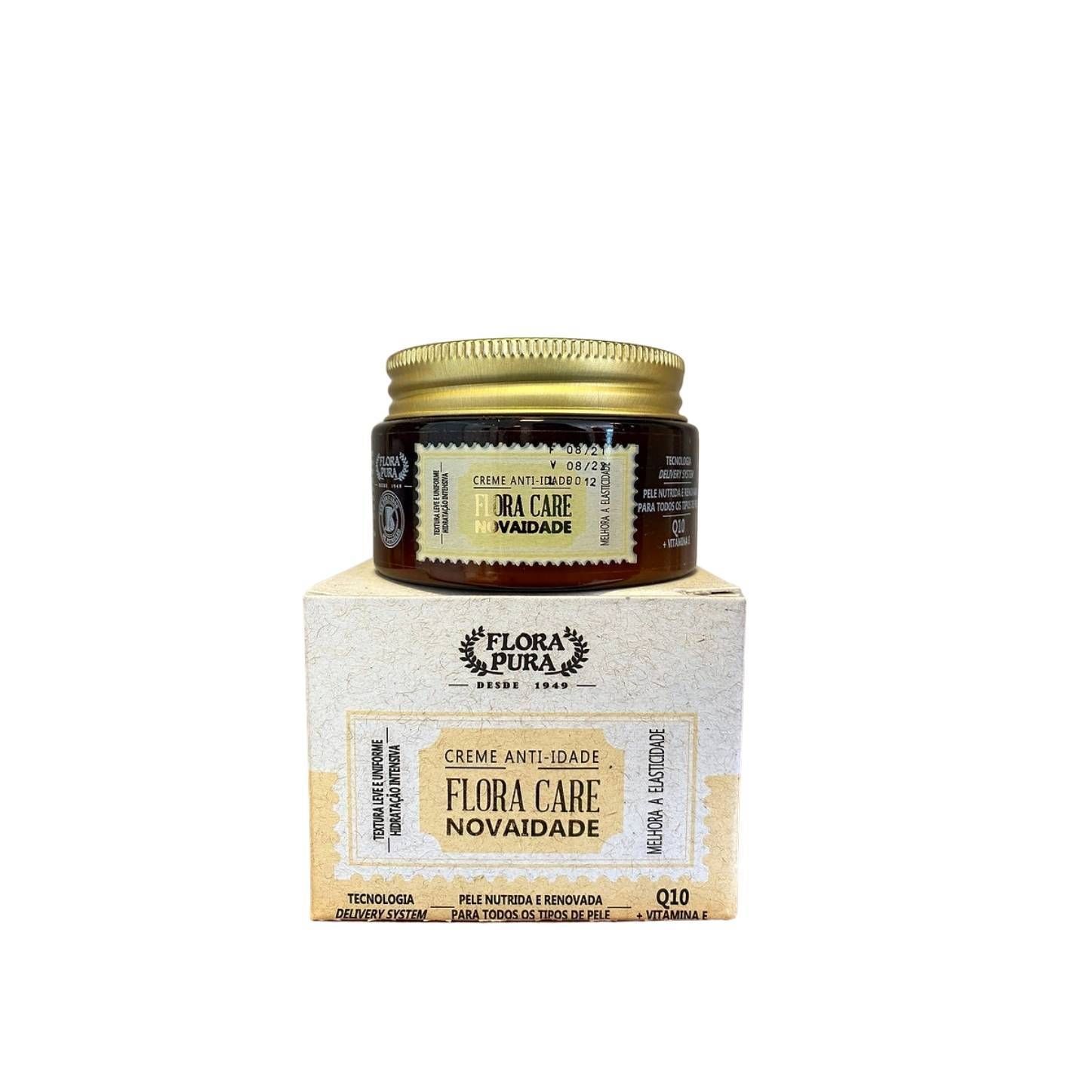 CREME HIDRATANTE FACIAL NOVAIDADE REGENERACION 100G FLORA CARE