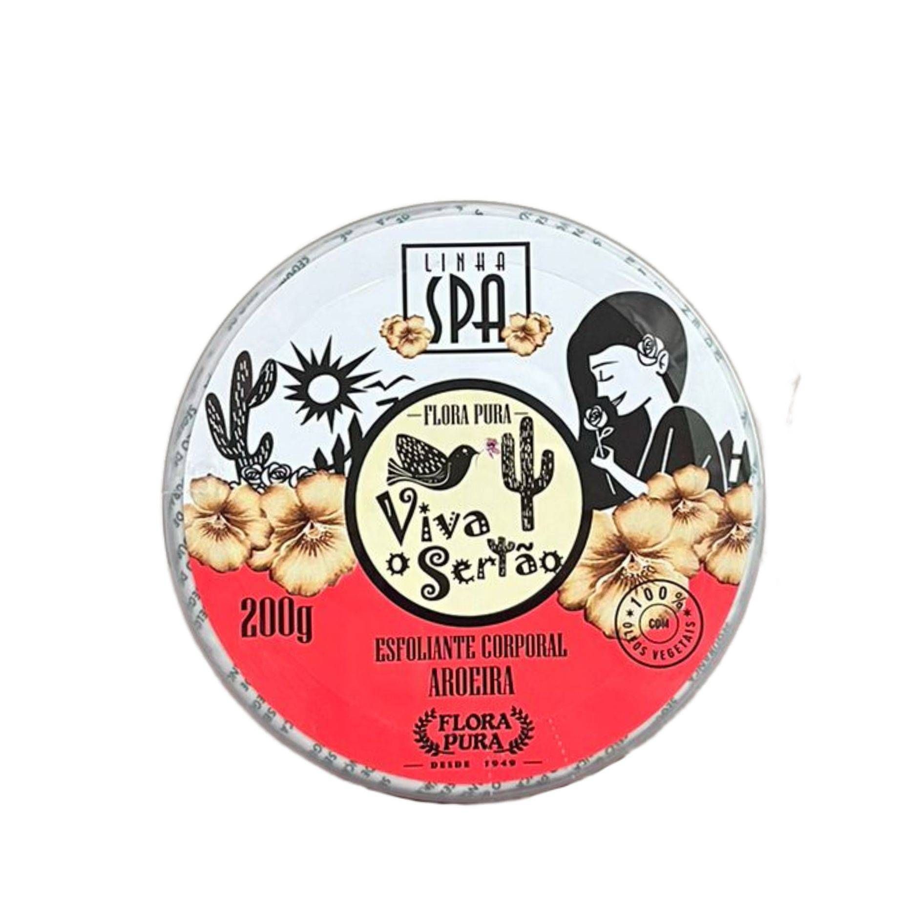 GEL ESFOLIANTE CORPORAL DE AROEIRA 200G LINHA VIVA O SERTAO