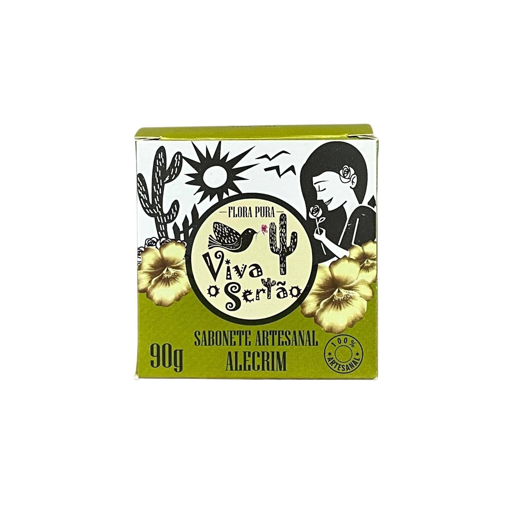 SABONETE VEGETAL DE ALECRIM 90G LINHA VIVA O SERTAO