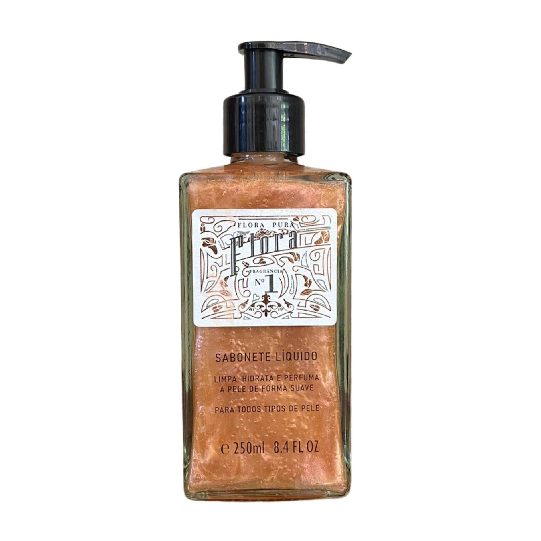 SABONETE LIQUIDO FLORA 1- 250ML - FLORA PURA