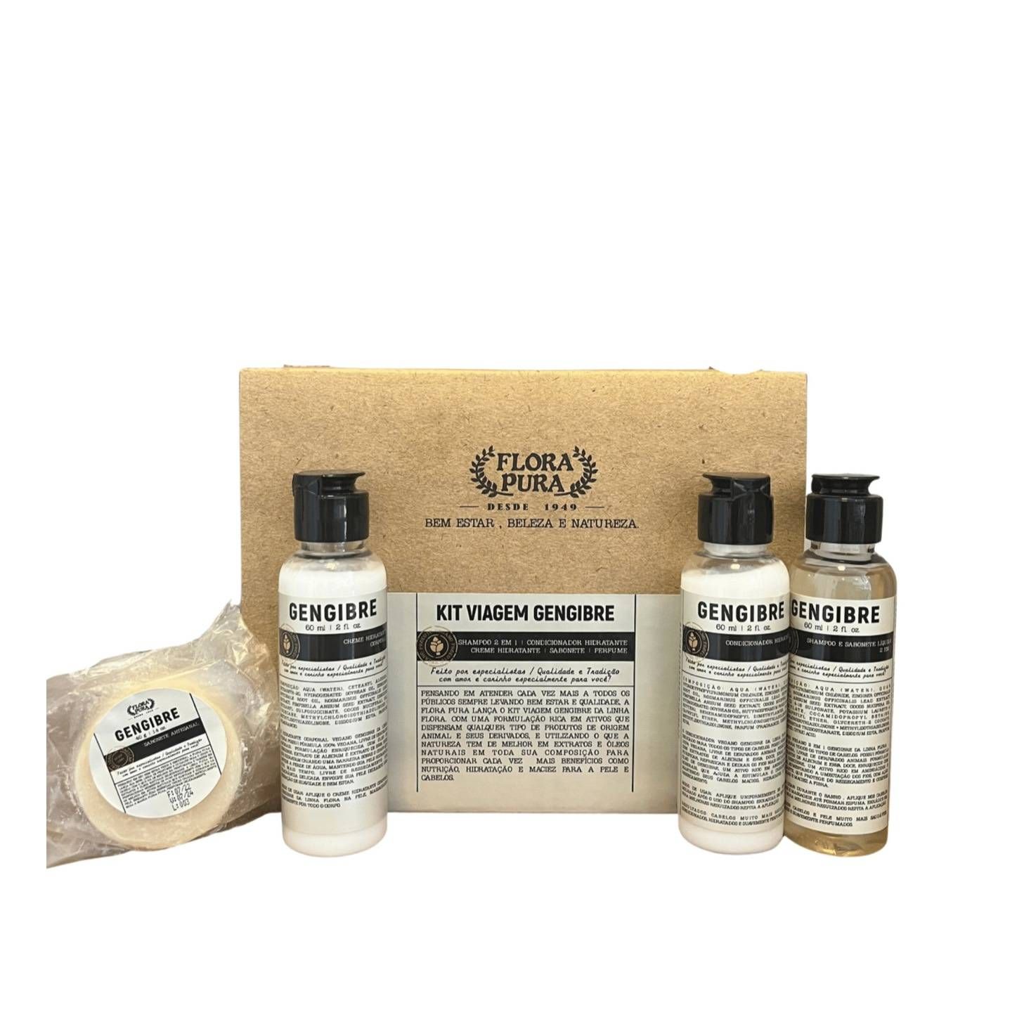 KIT VIAGEM GENGIBRE - FLORA PURA