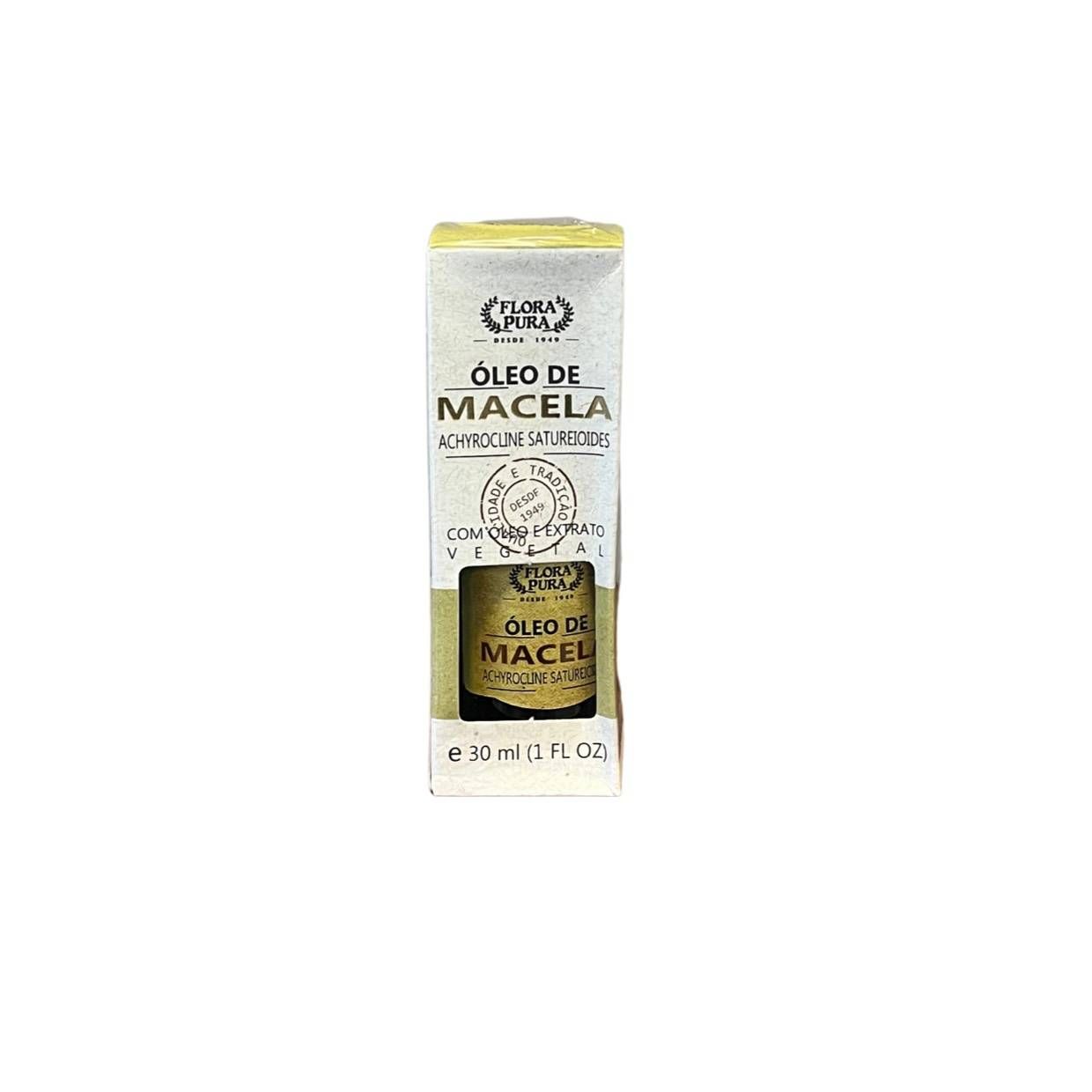 OLEO ESSENCIAL DE MACELA 30ML CONTA GOTA FLORA PURA