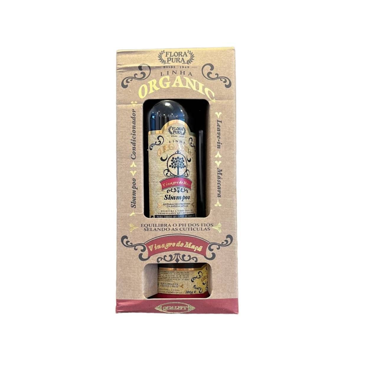 KIT ORGANIC VINAGRE DE MACA-1.260ML- FLORA PURA