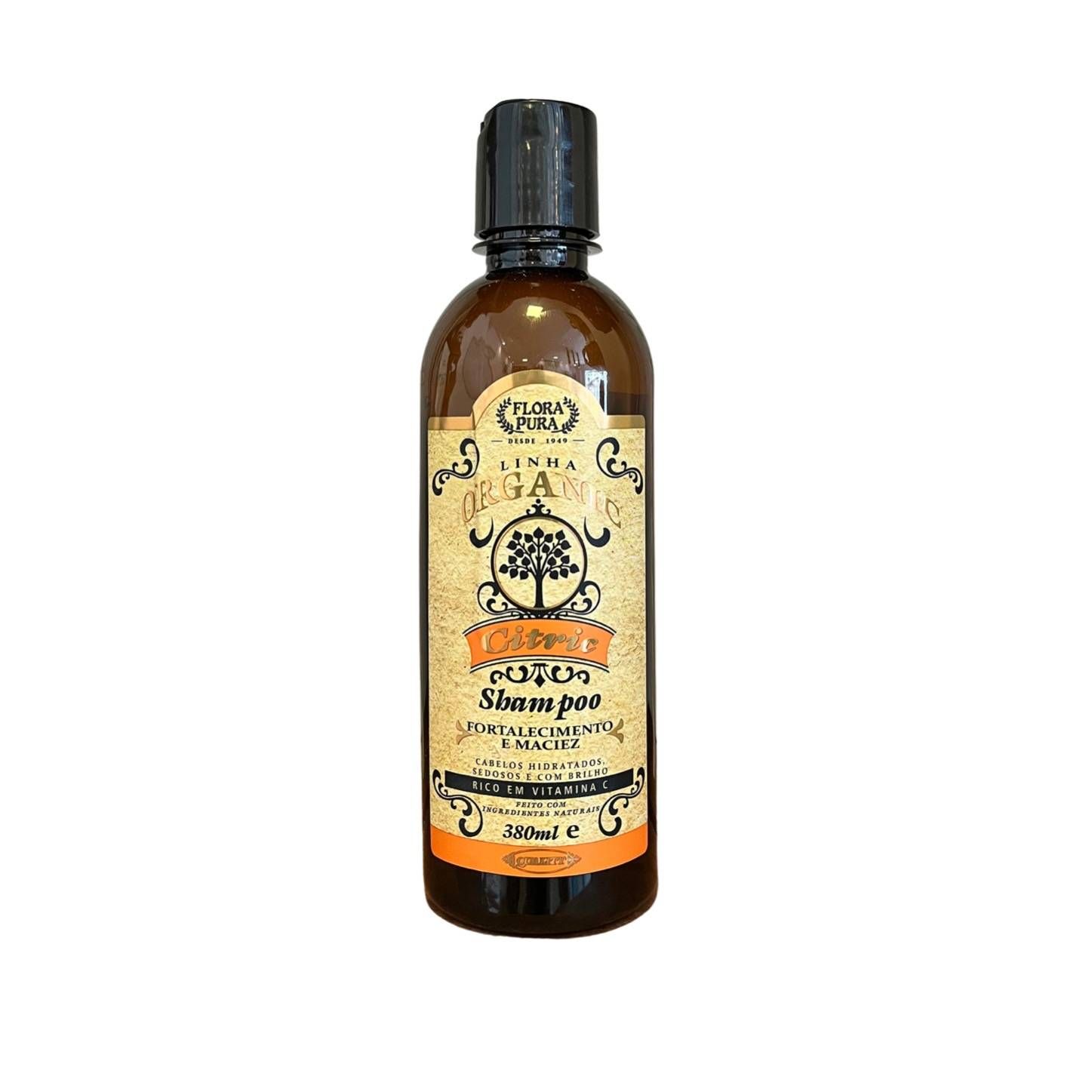SHAMPOO ORGANIC CITRIC 380ML - FLORA PURA