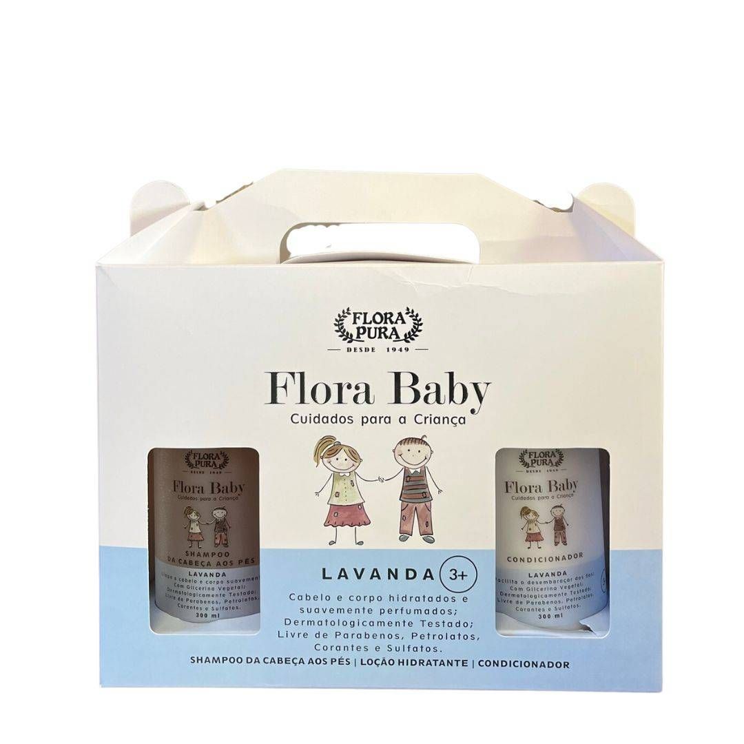 KIT FLORA BABY DE LAVANDA- 780ML- FLORA PURA