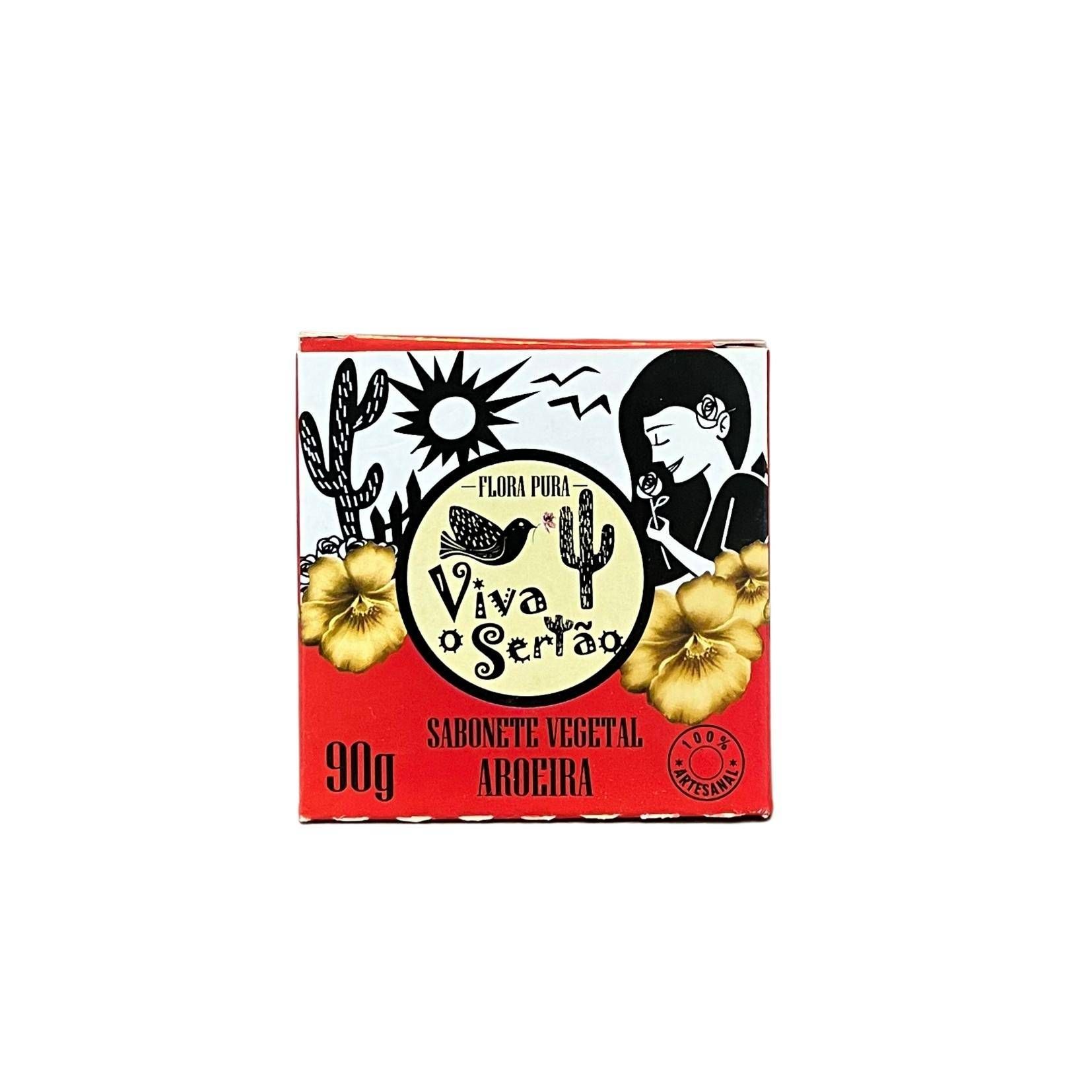 SABONETE VEGETAL DE AROEIRA 90G LINHA VIVA O SERTAO