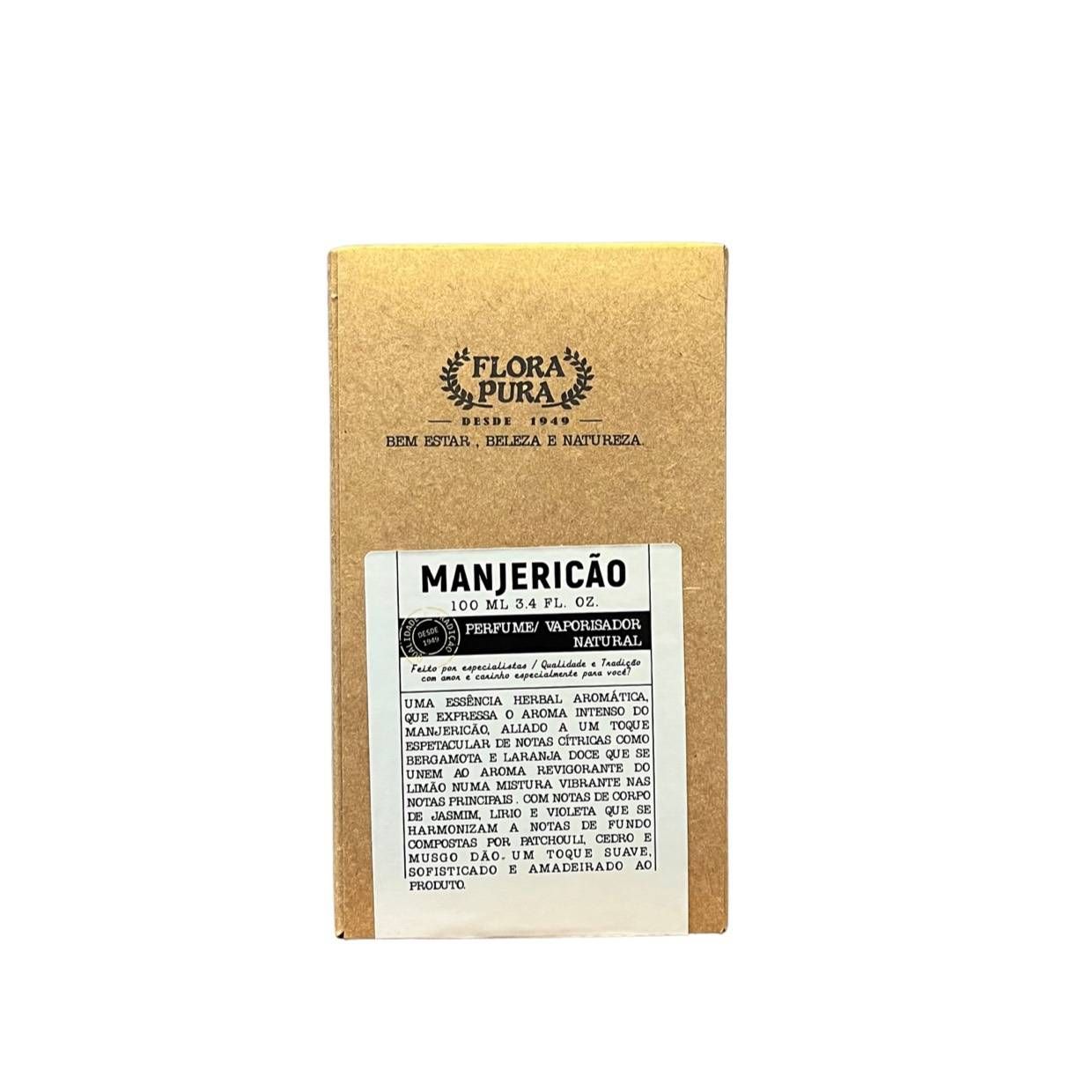 PERFUME MANJERICAO LINHA FLORA - 100ML