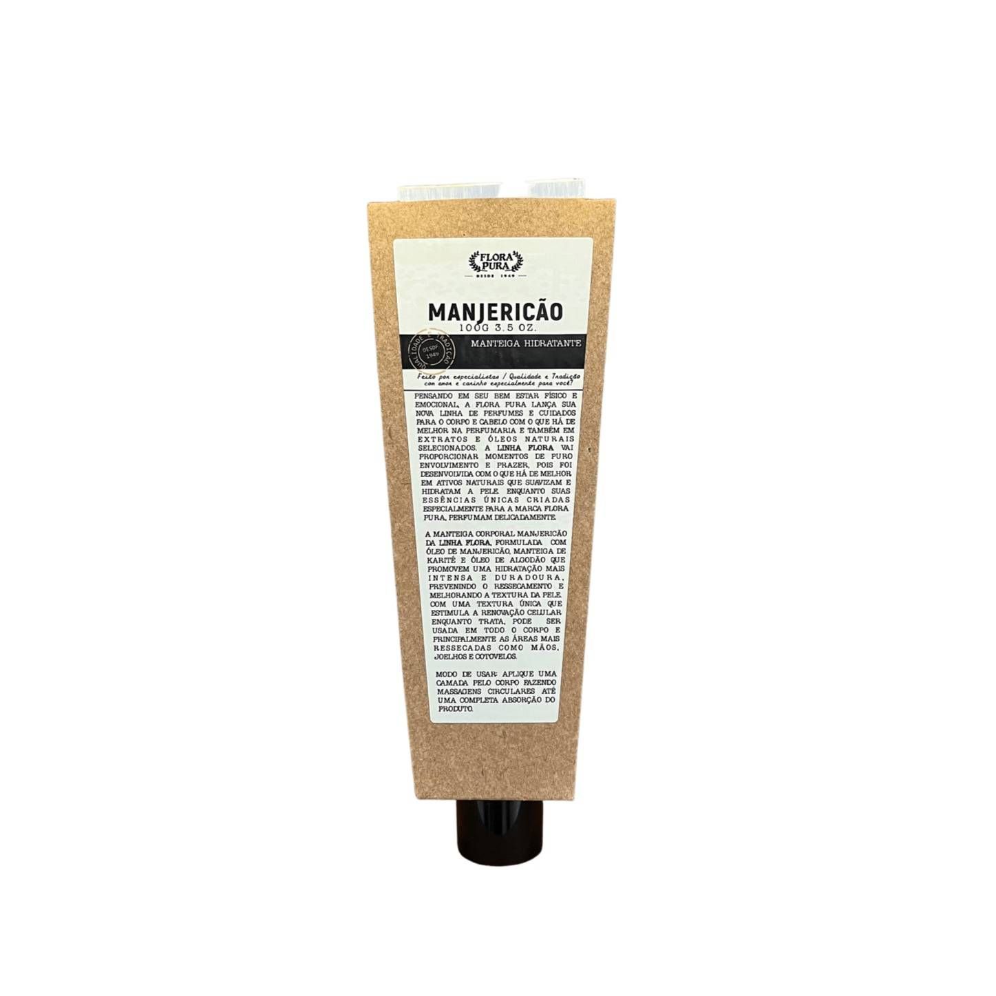 MANTEIGA HIDRATANTE DE MANJERICAO 100G LINHA FLORA