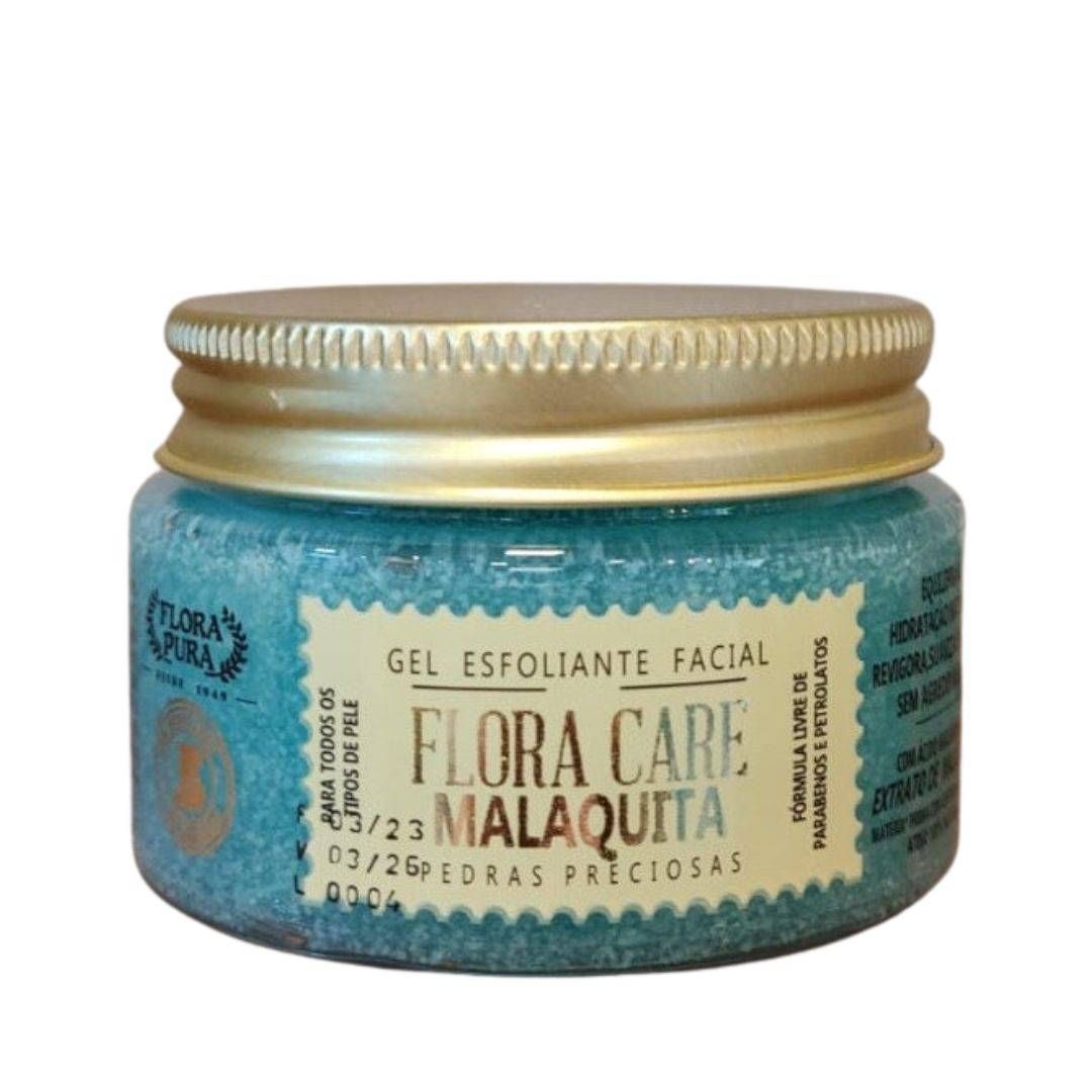 GEL FACIAL ESFOLIANTE FLORA CARE MALAQUITA -100G- FLORA PURA