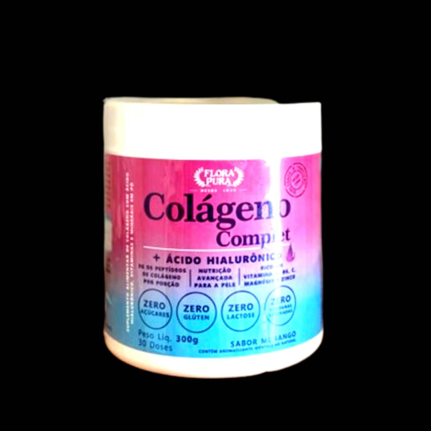 COLAGENO COMPLET SABOR + ACIDO HIALURONICO SABOR MORANGO
