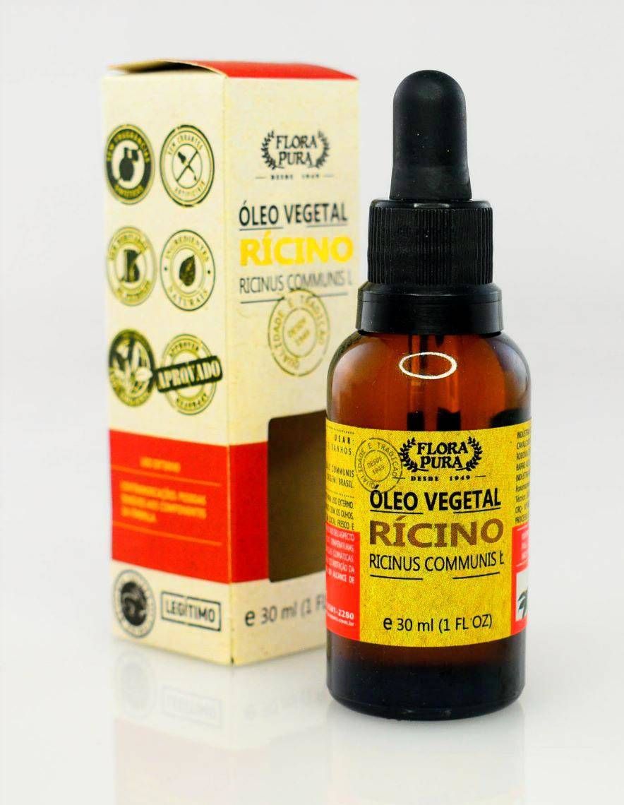 OLEO VEGETAL DE RICINO 30ML CONTA GOTA FLORA PURA