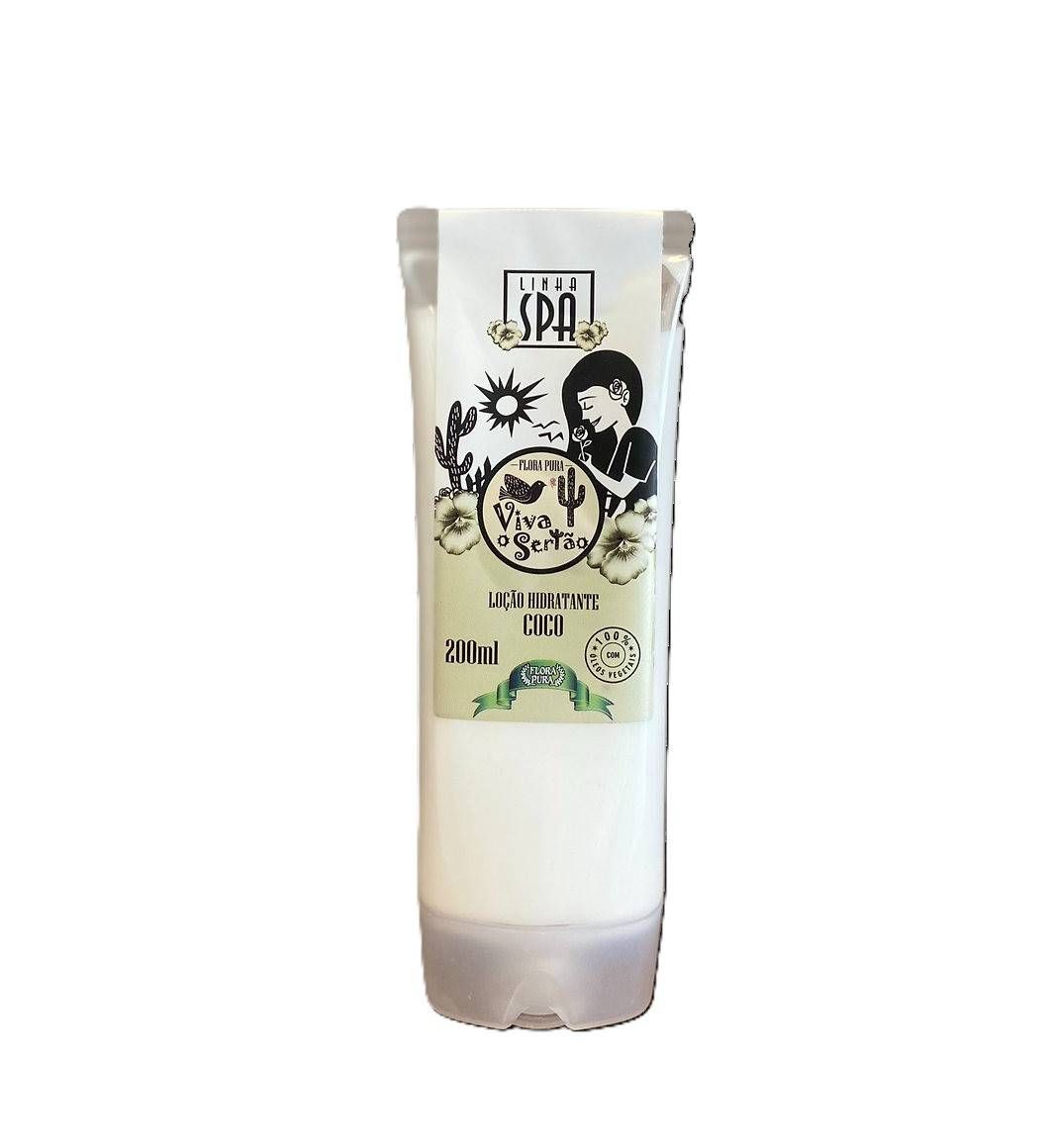 LOCAO HIDRATANTE DE COCO - 200ML - LINHA VIVA O SERTAO