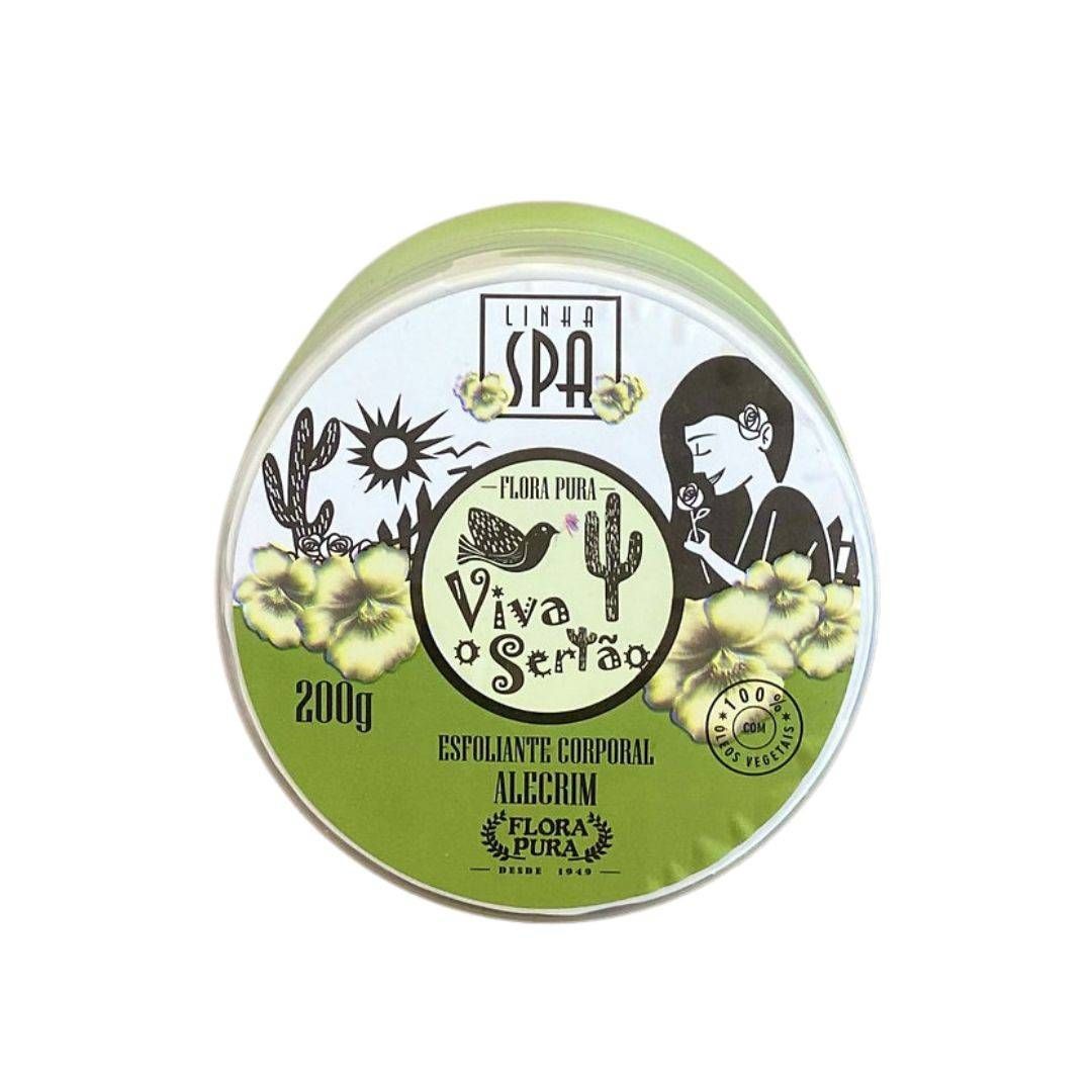 GEL ESFOLIANTE CORPORAL DE ALECRIM 200G LINHA VIVA O SERTAO