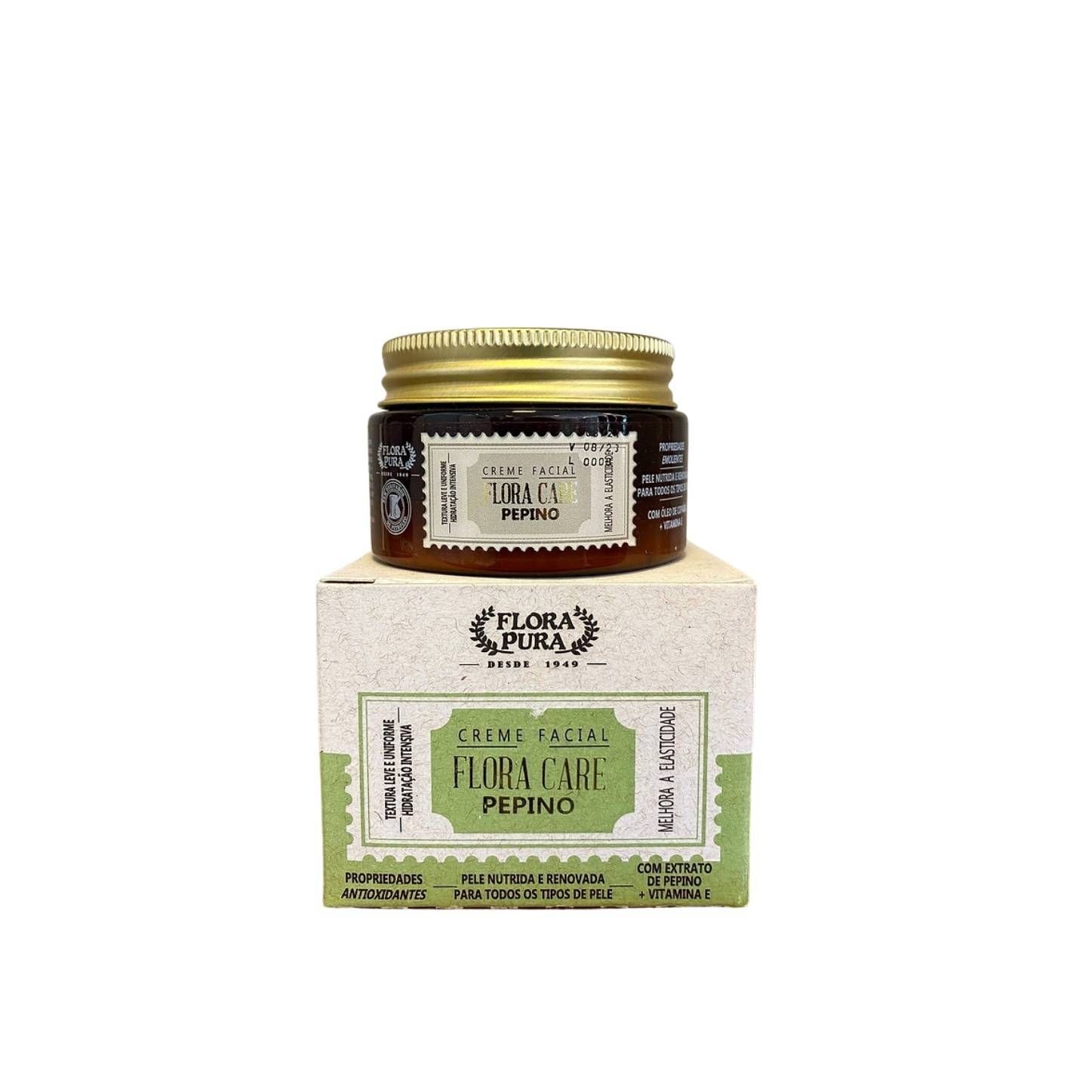 CREME HIDRATANTE FACIAL PEPINO 100G FLORA CARE