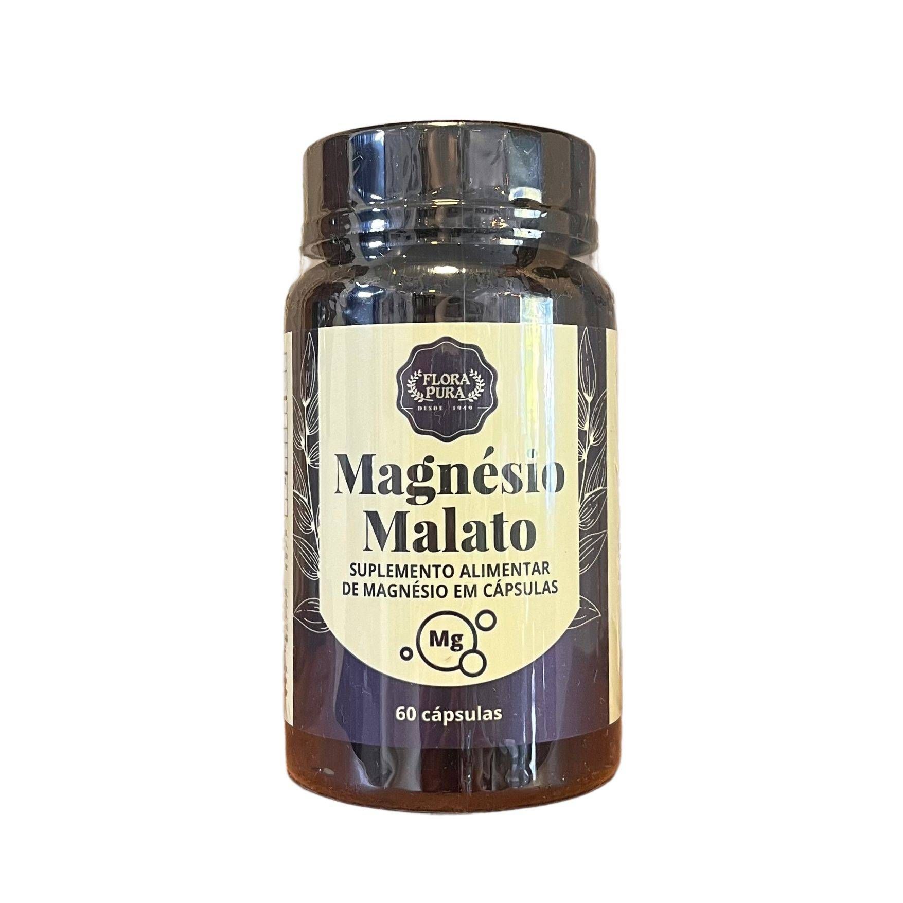 MAGNESIO MALATO 60 CAPS FLORA PURA