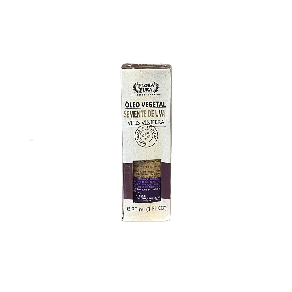 OLEO VEGETAL DE SEMENTE DE UVA 30ML