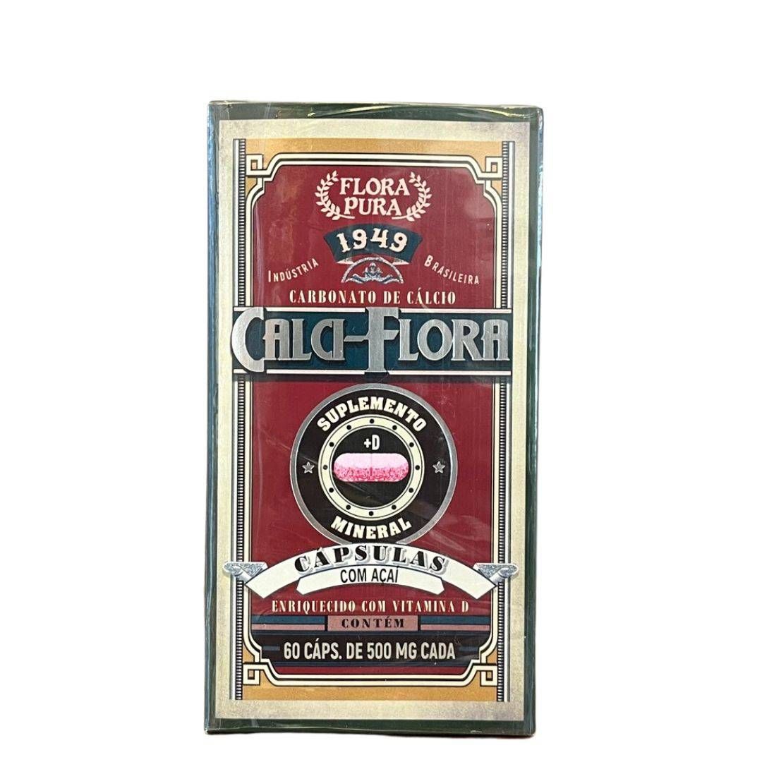 CALCI FLORA D COM AÇAÍ CAPSULA 500MG