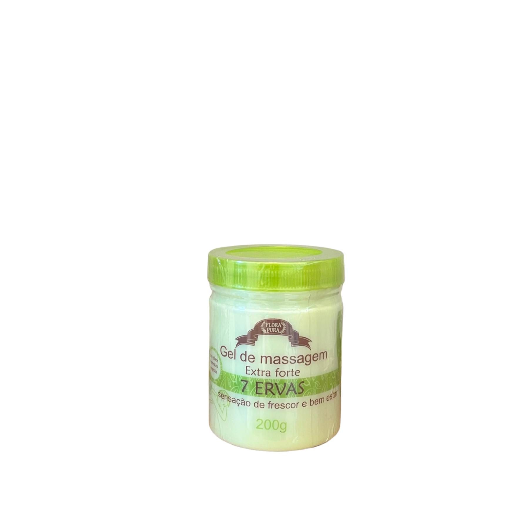 GEL MASSAGEADOR extra forte 7 ERVAS 200G - pote