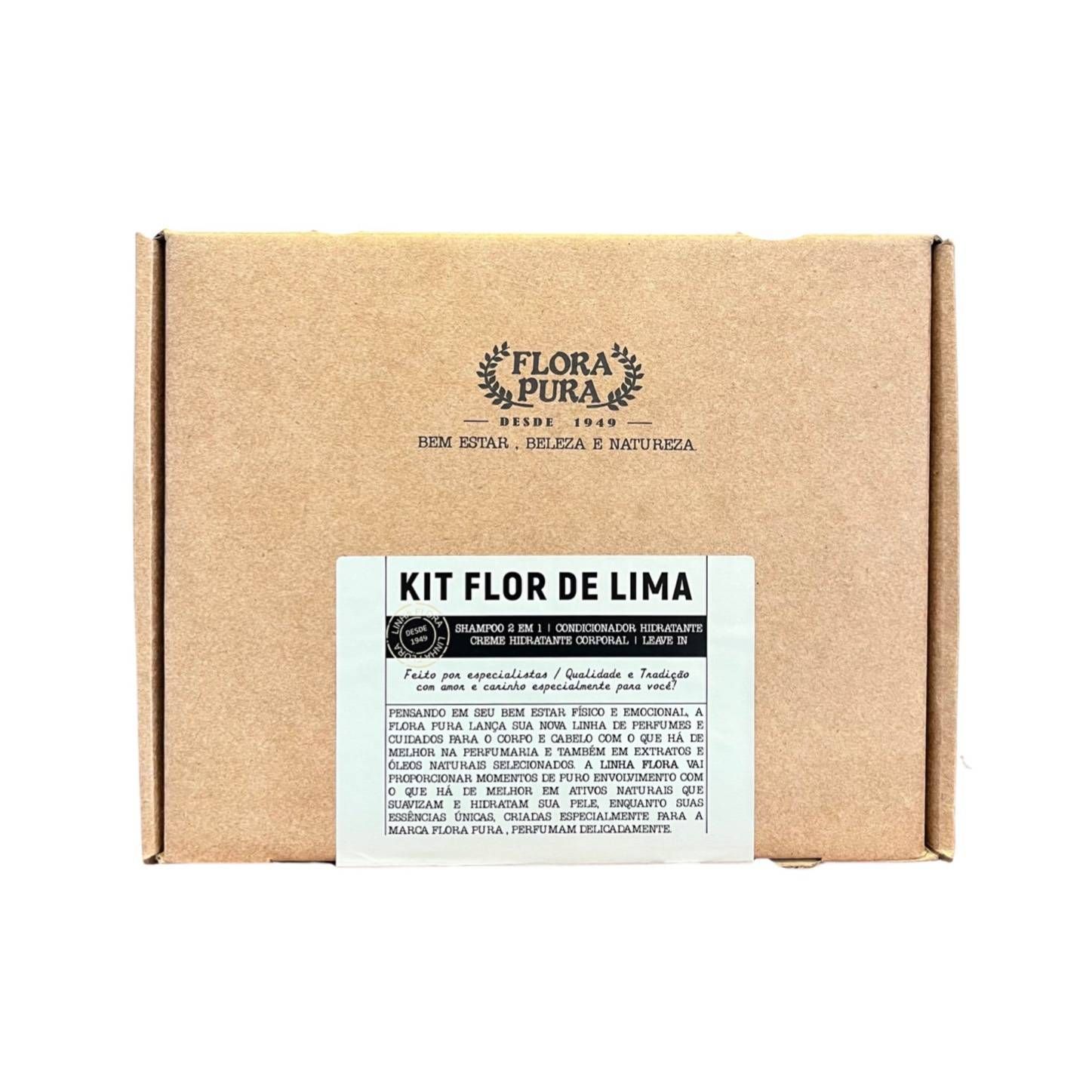 KIT DE FLOR DE LIMA FLORA- LINHA FLORA - 120ML