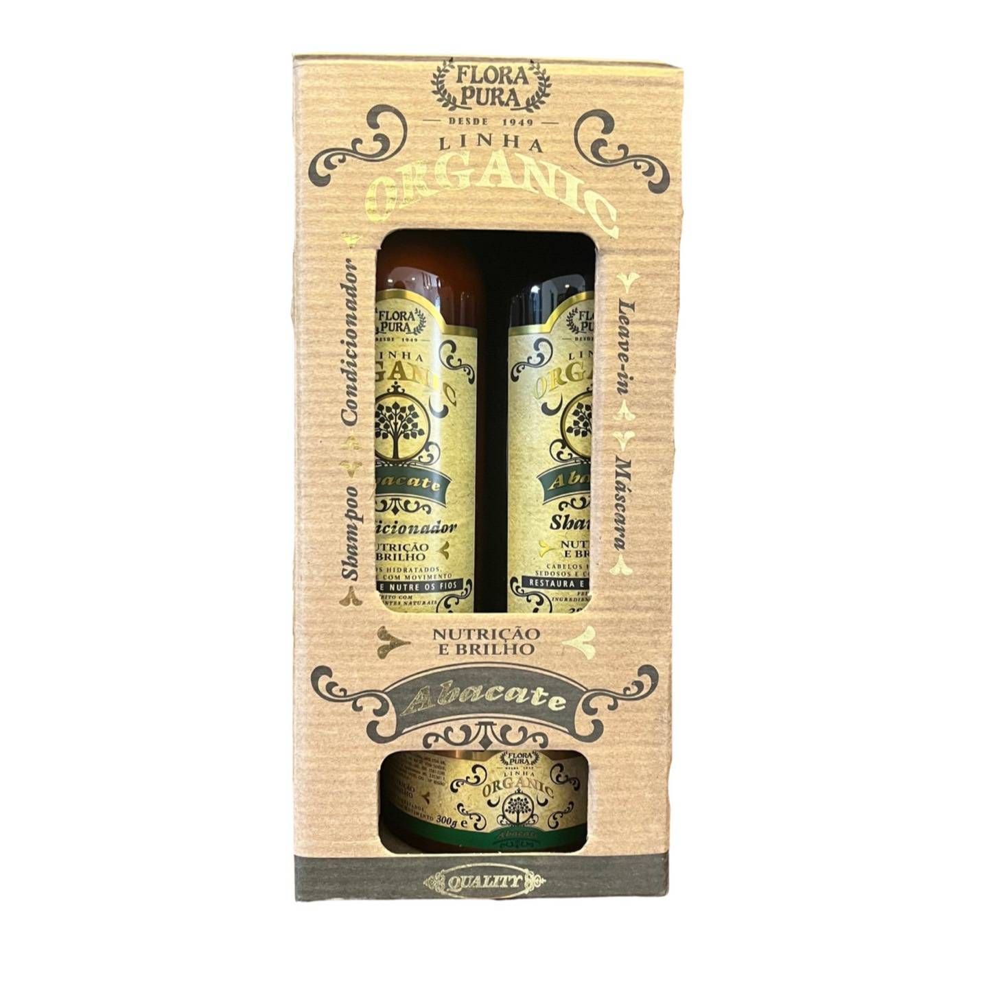 KIT ORGANIC ABACATE FLORA PURA