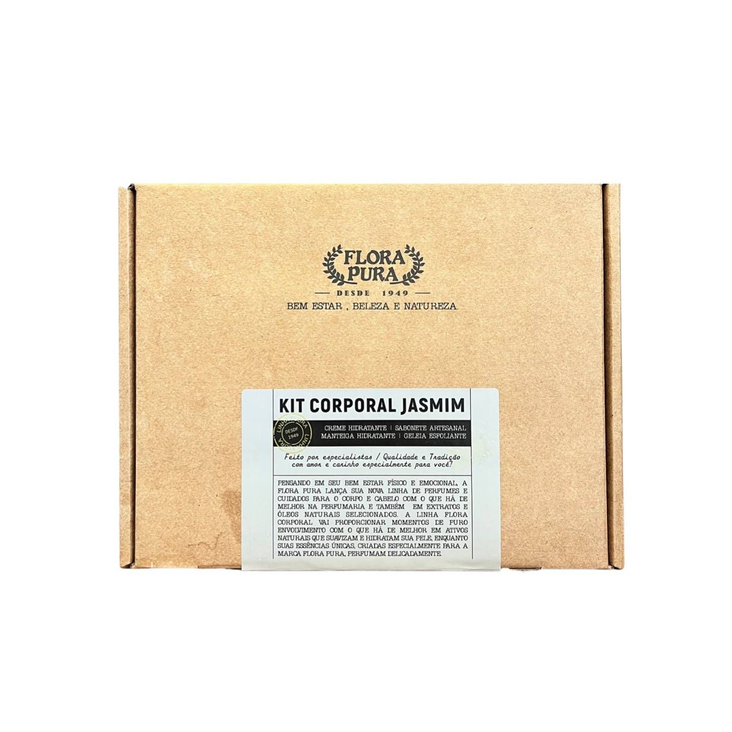 KIT CORPORAL DE JASMIM-590G-LINHA FLORA- FLORA PURA