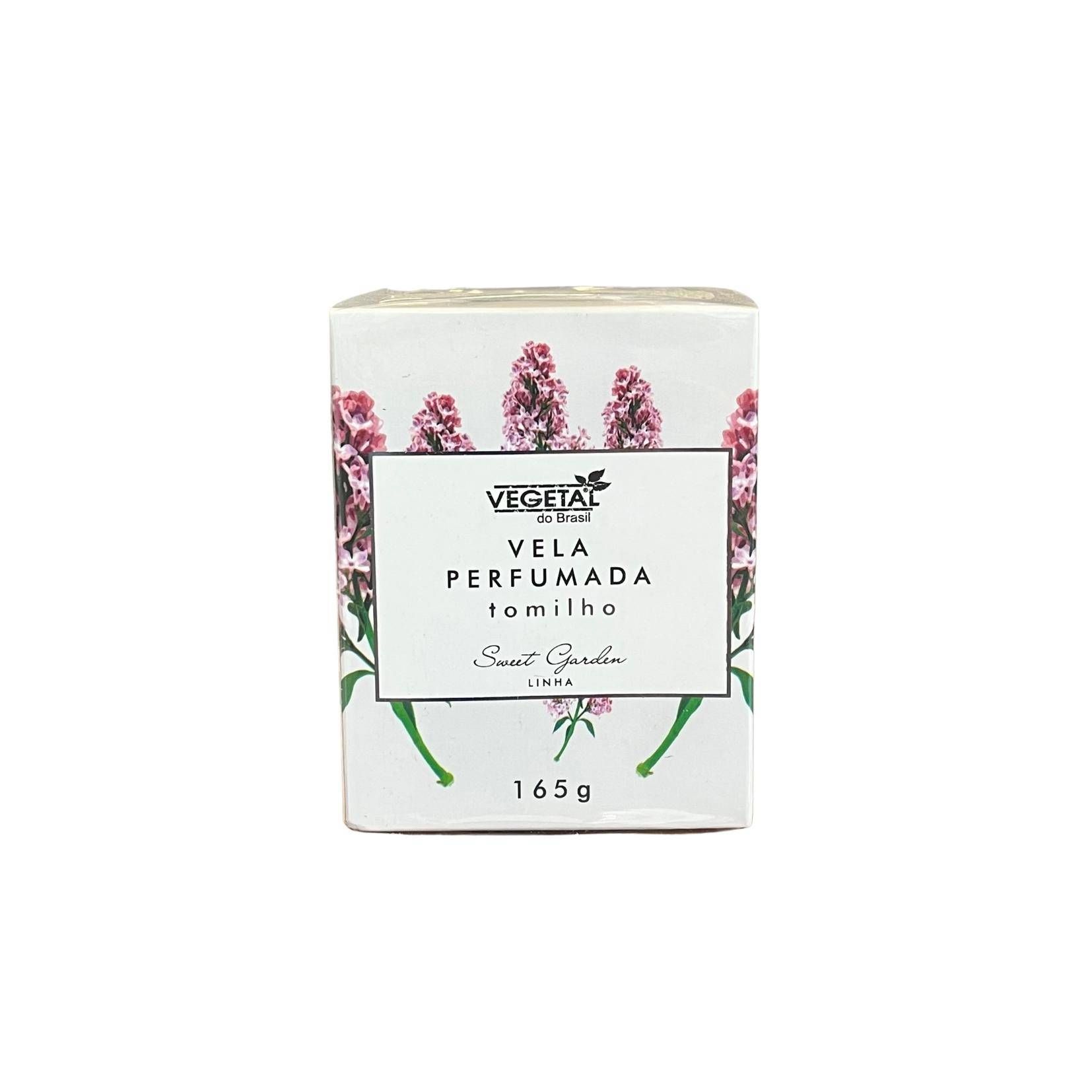 VELA PERFUMADA TOMILHO 165G- VEGETAL DO BRASIL