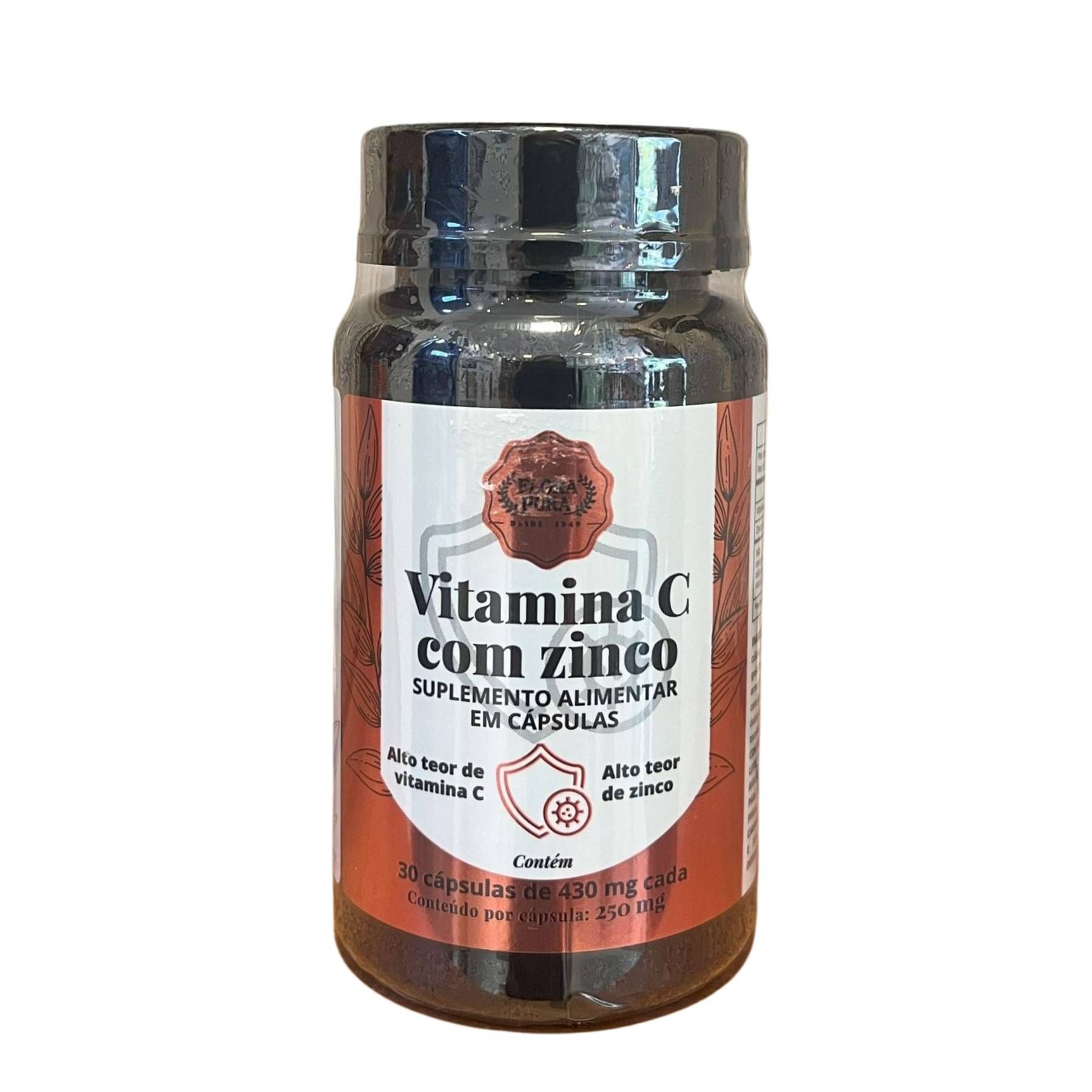 SUPLEM. ALIMENTAR DE VITAMINA C COM ZINCO CAPS 430MG