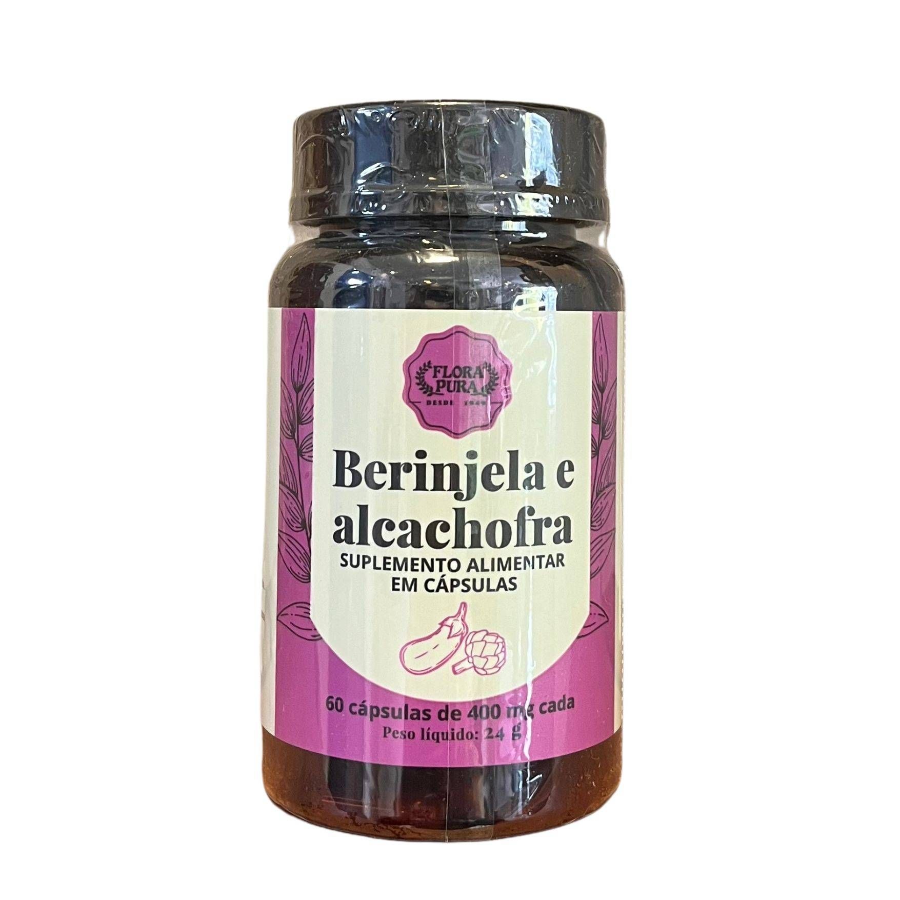 BERINJELA E ALCACHOFRA 400 MG COM 60 CAPS