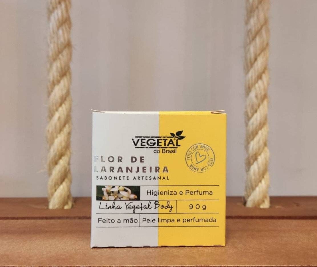 SABONETE ARTESANAL FLOR DE LARANJEIRA-90G- VEGETAL DO BRASIL
