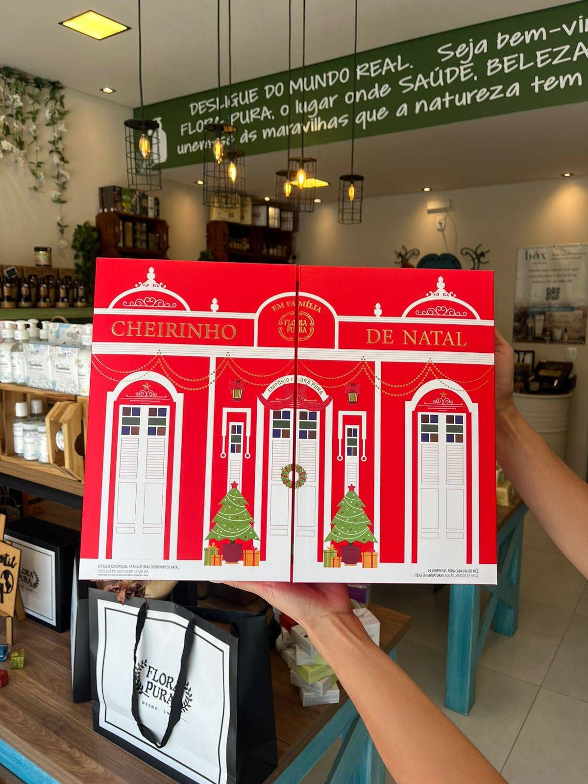 KIT CALENDARIO DO ADVENTO CHEIRINHO DO NATAL