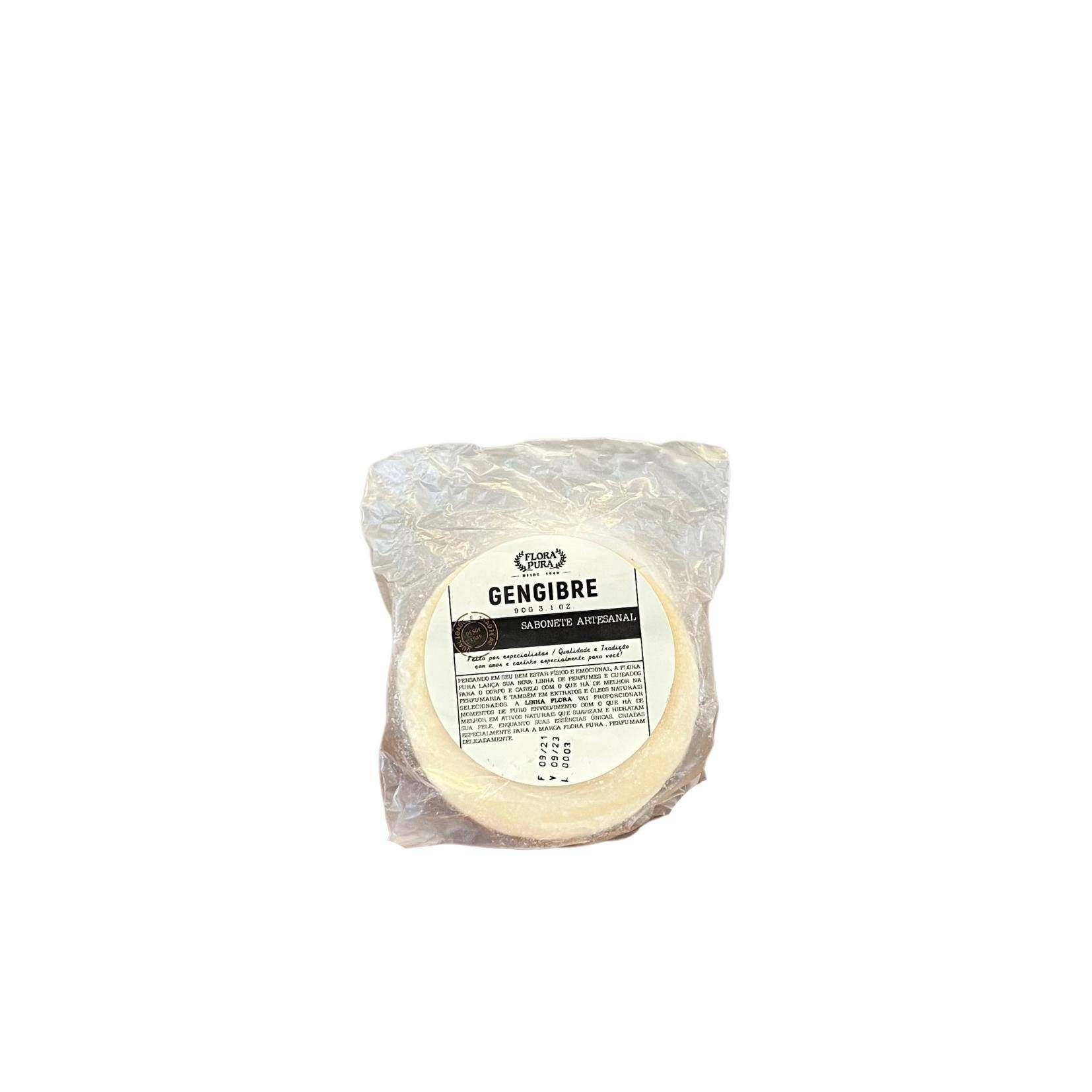 SABONETE ARTESANAL DE GENGIBRE 90G