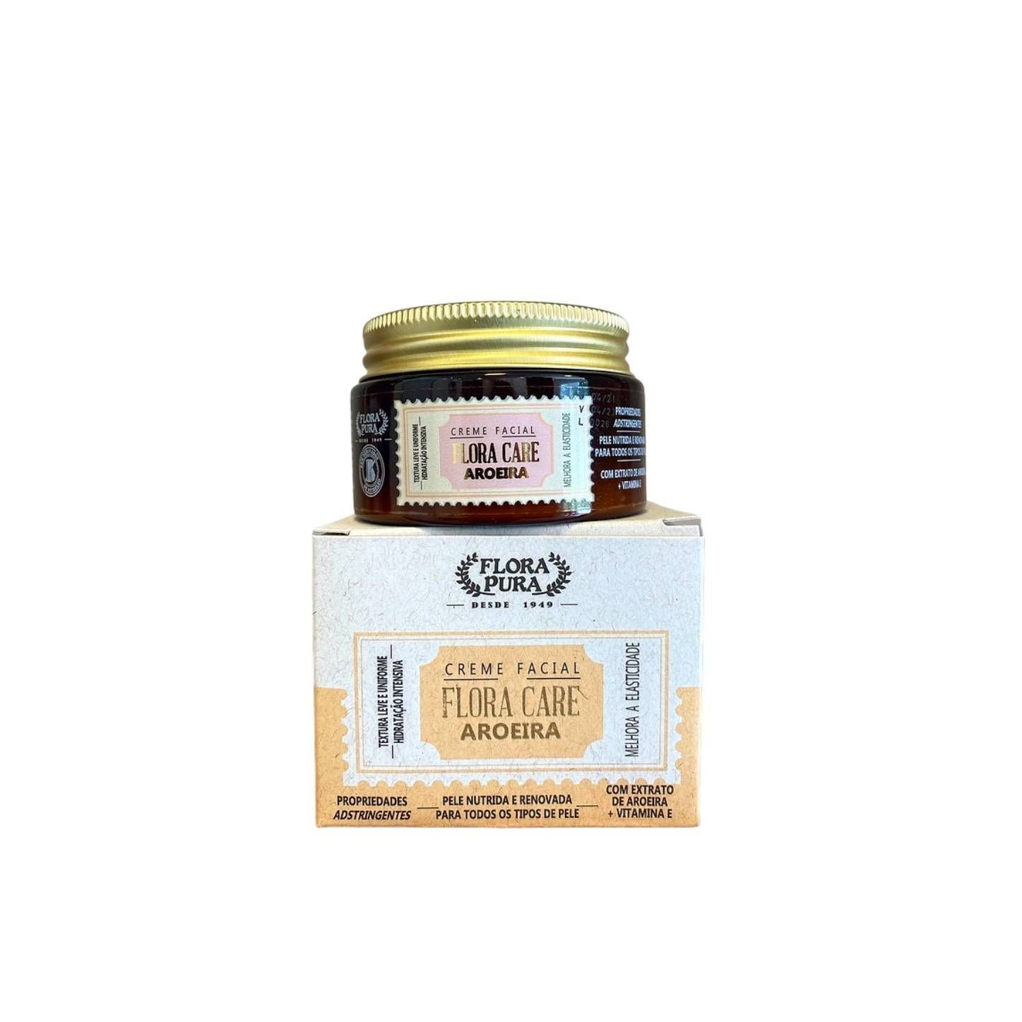 CREME HIDRATANTE FACIAL AROEIRA 100G FLORA CARE