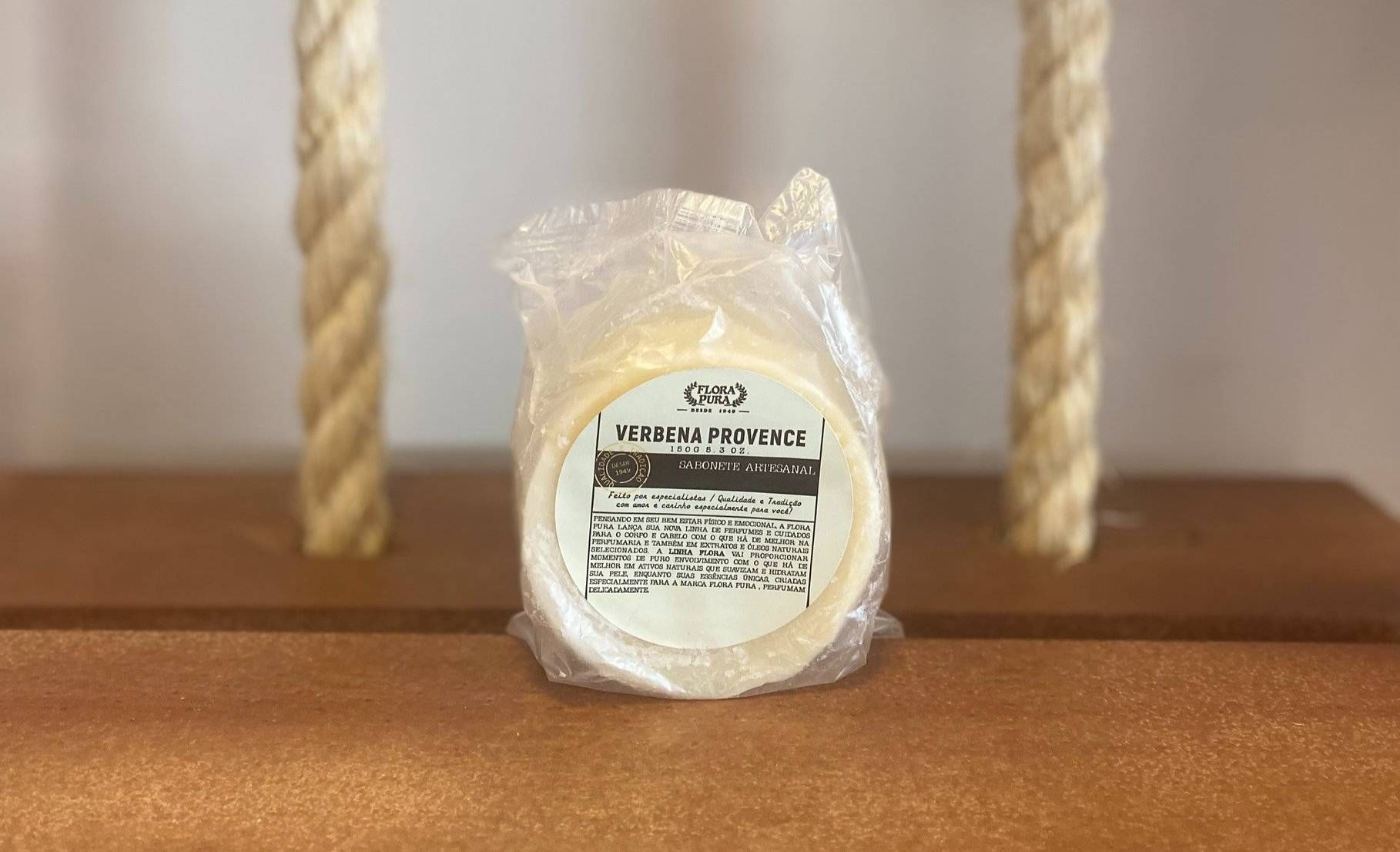 SABONETE ARTESANAL VERBENA PROVENCE LINHA FLORA-150G-F.P
