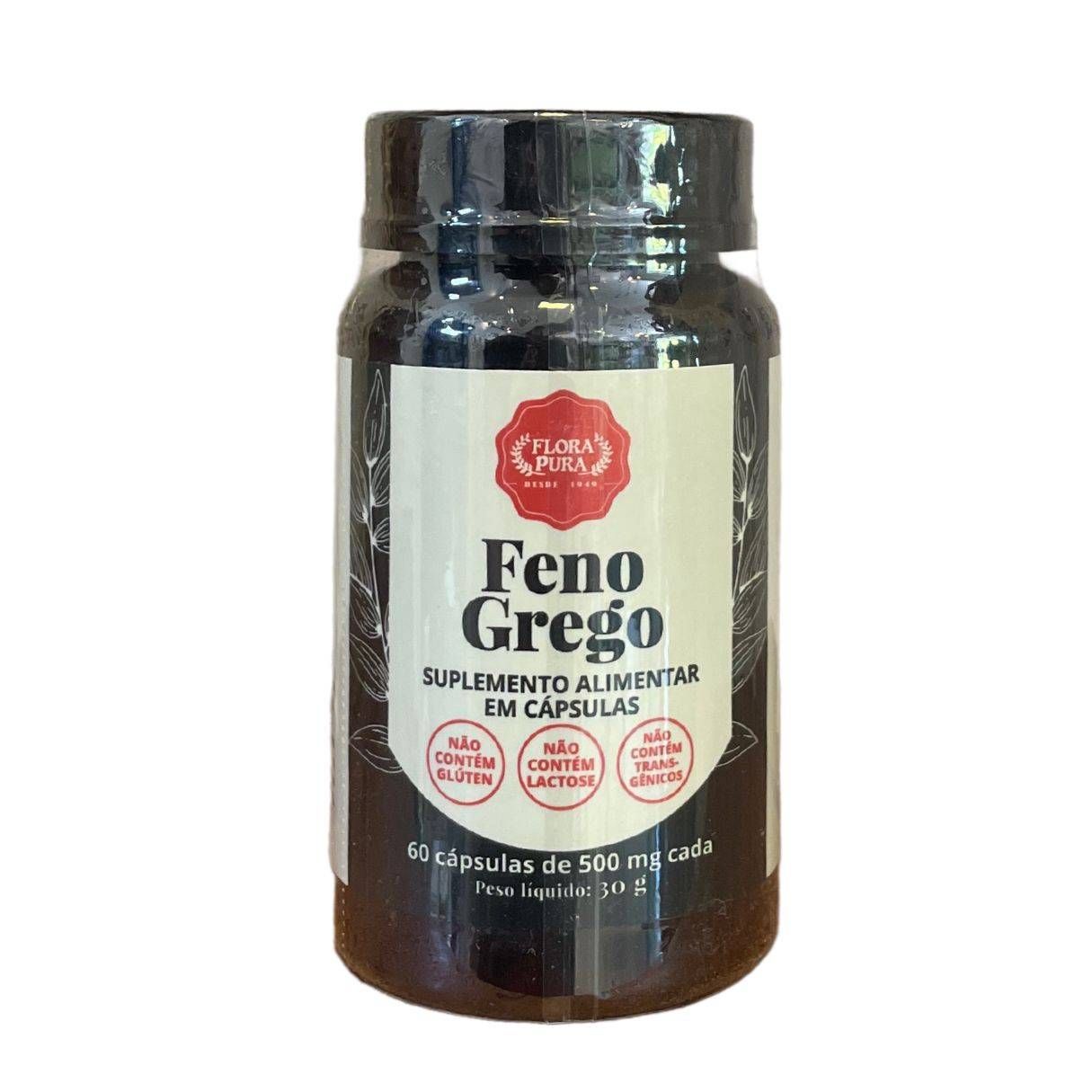 FENO GREGO 60 CAPS DE 500MG FLORA PURA