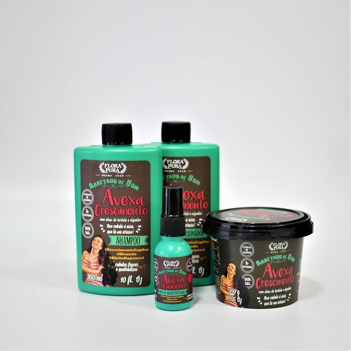 KIT AVEXA CRESCIMENTO FLORA PURA