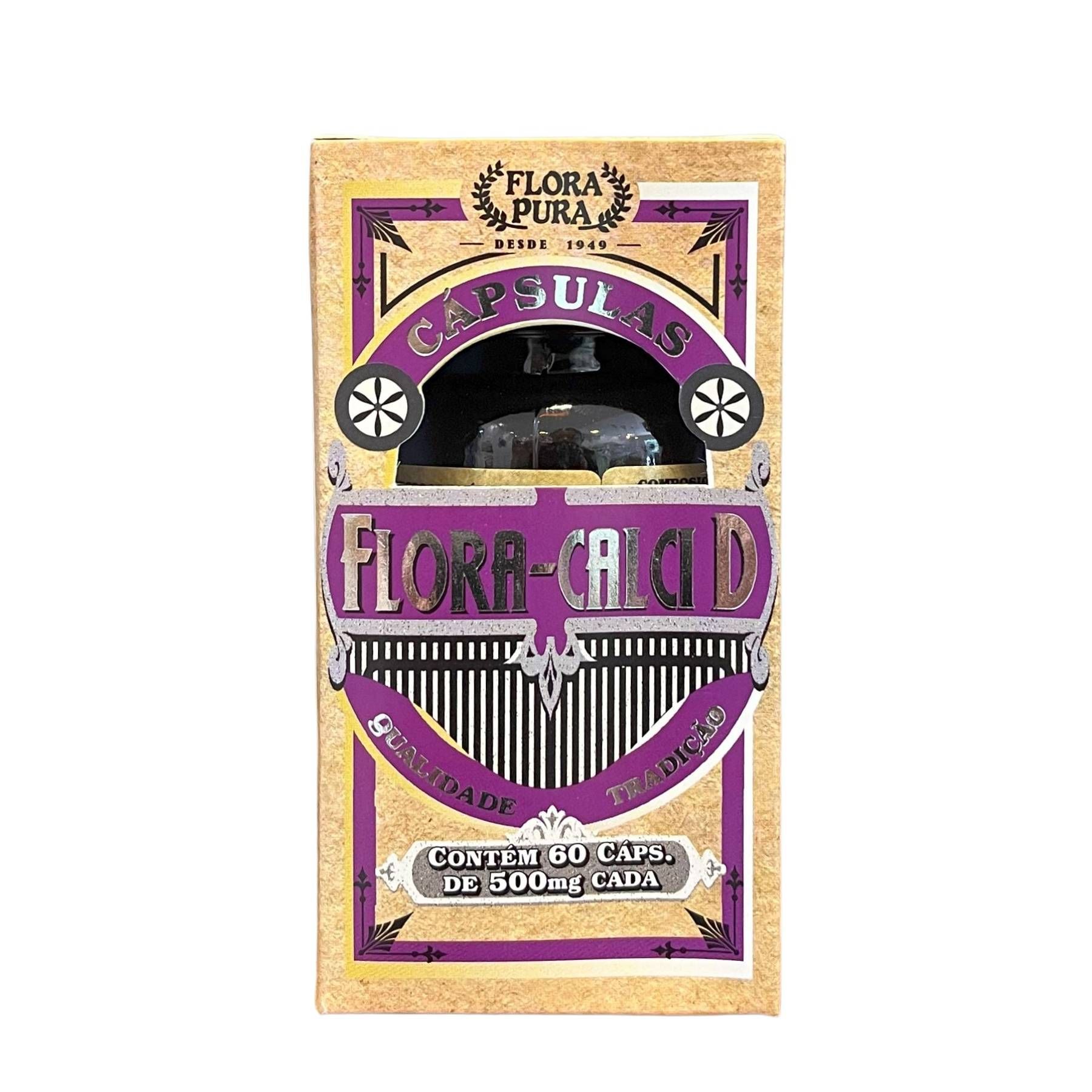 FLORA-CALCI com CALCIO DE OSTRA D 60 CAPS 500 MG