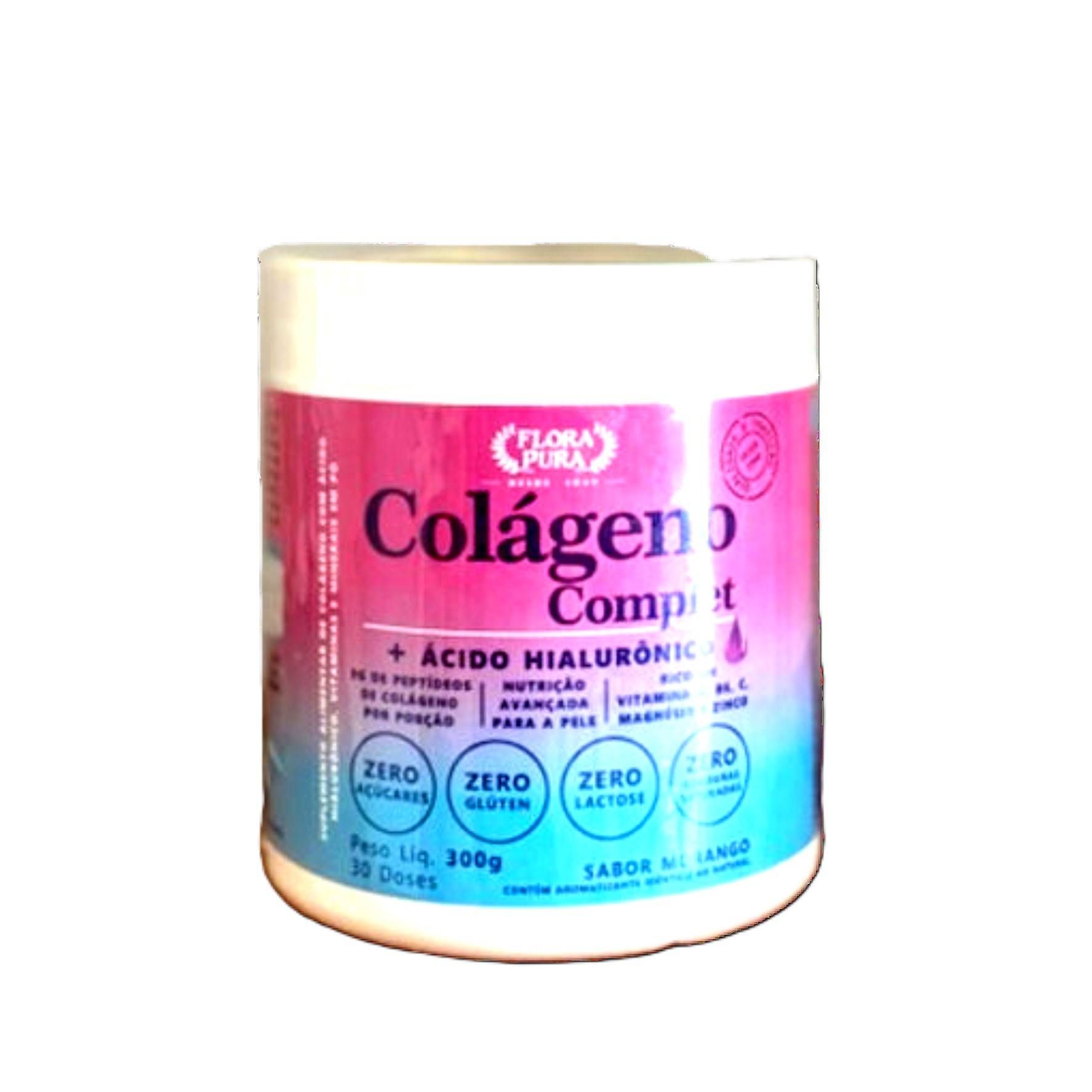 COLAGENO COMPLET SABOR + ACIDO HIALURONICO SABOR MORANGO