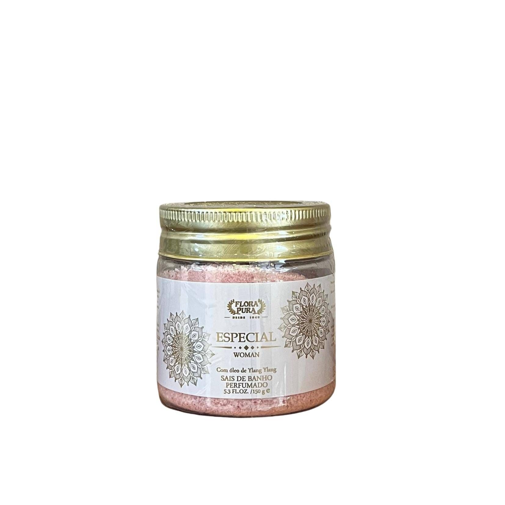 SAIS DE BANHO PERFUMADO ESPECIAL WOMAN-150G -FLORA PURA