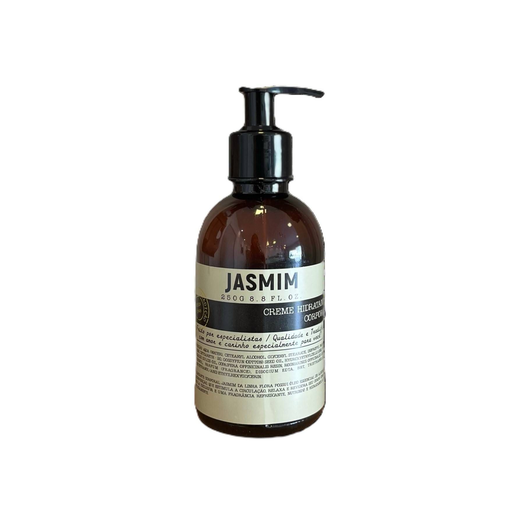 CREME HIDRATANTE JASMIM LINHA FLORA- 250G-FLORA PURA