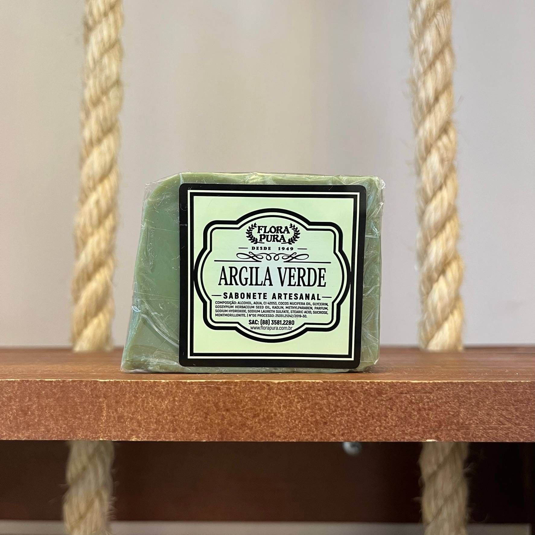 SABONETE VEGETAL ARGILA VERDE 1000G