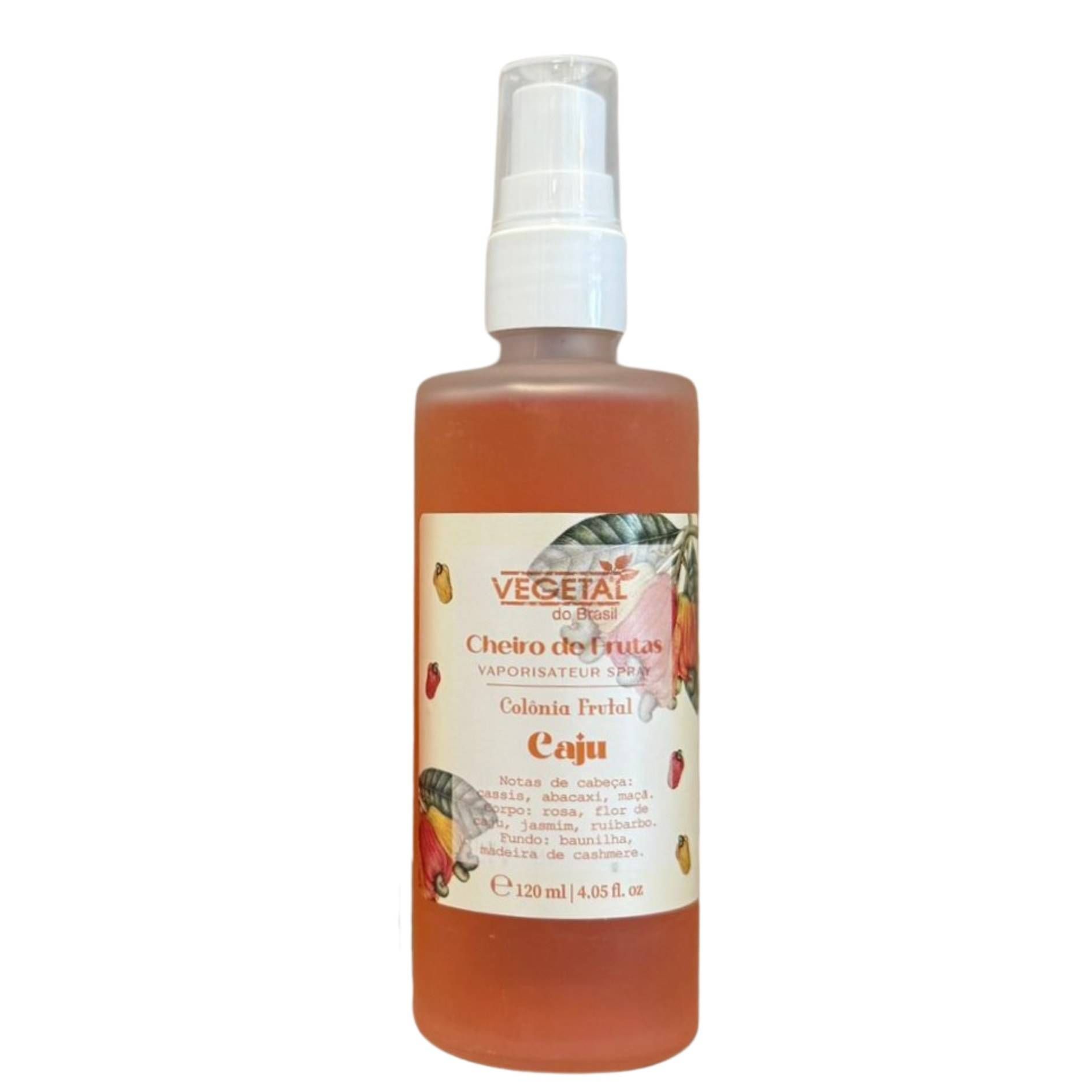 AGUA DE COLONIA DE CAJU 120ML VEGETAL DO BRASIL